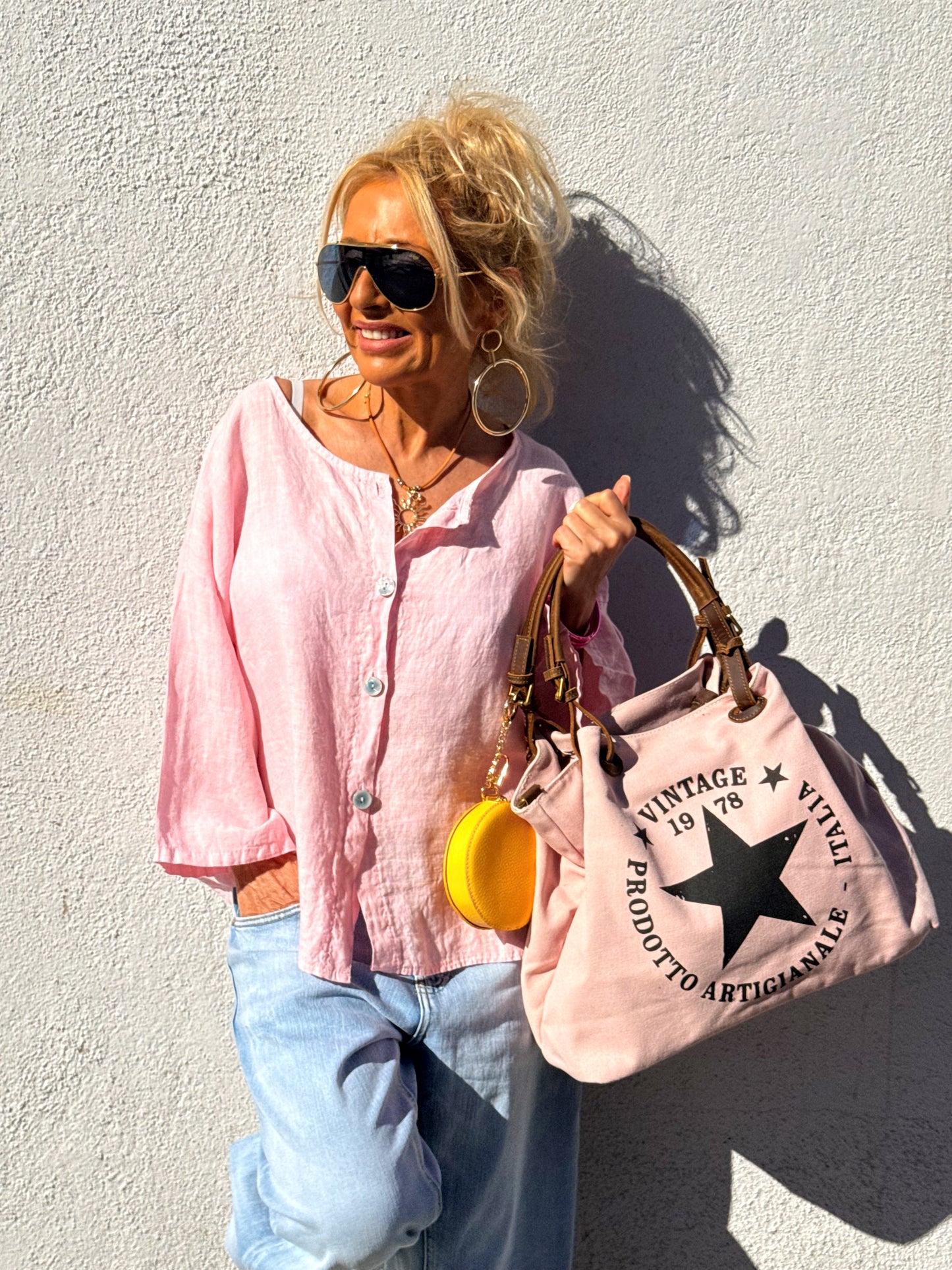 BLUSA DE LINO FABIO MULTICOLOR