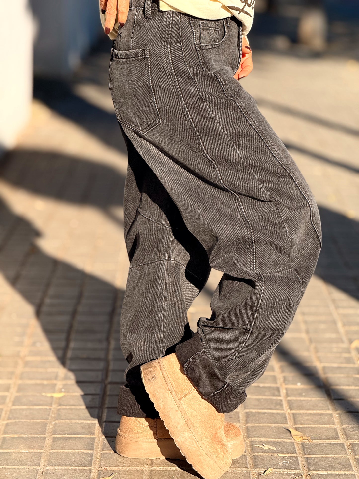 JEANS VAQUEROS BARREL MULTICOLOR