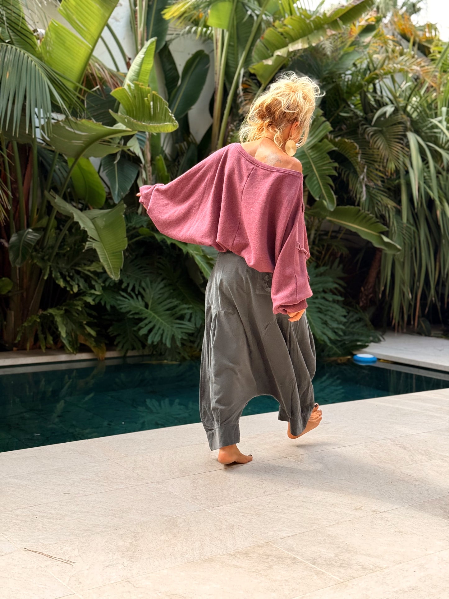 PANTALONES PANA CROPPED BAGGY OVERSIZE MULTICOLOR