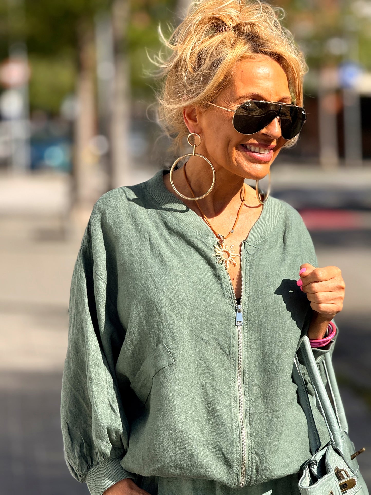 BOMBER LINO CAMILLE MULTICOLOR
