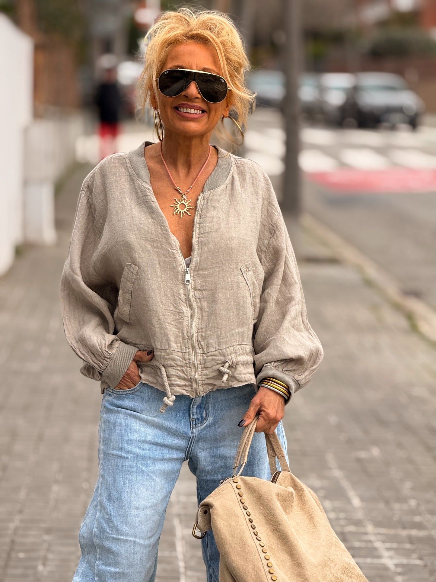 BOMBER LINO CAMILLE MULTICOLOR