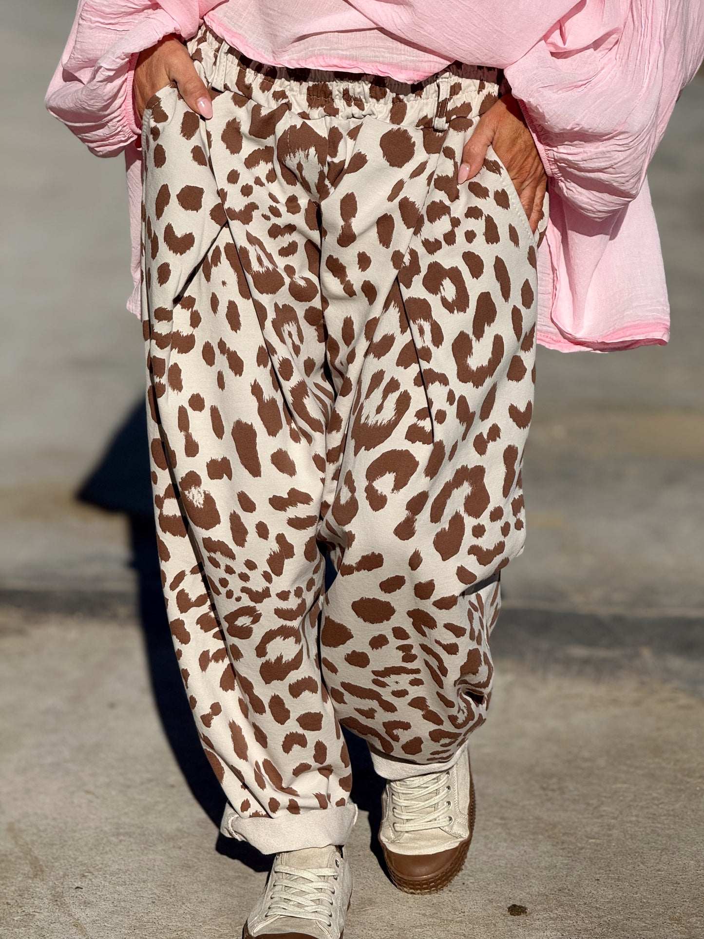 PANTALON BAGGY ANIMAL PRINT MULTICOLOR