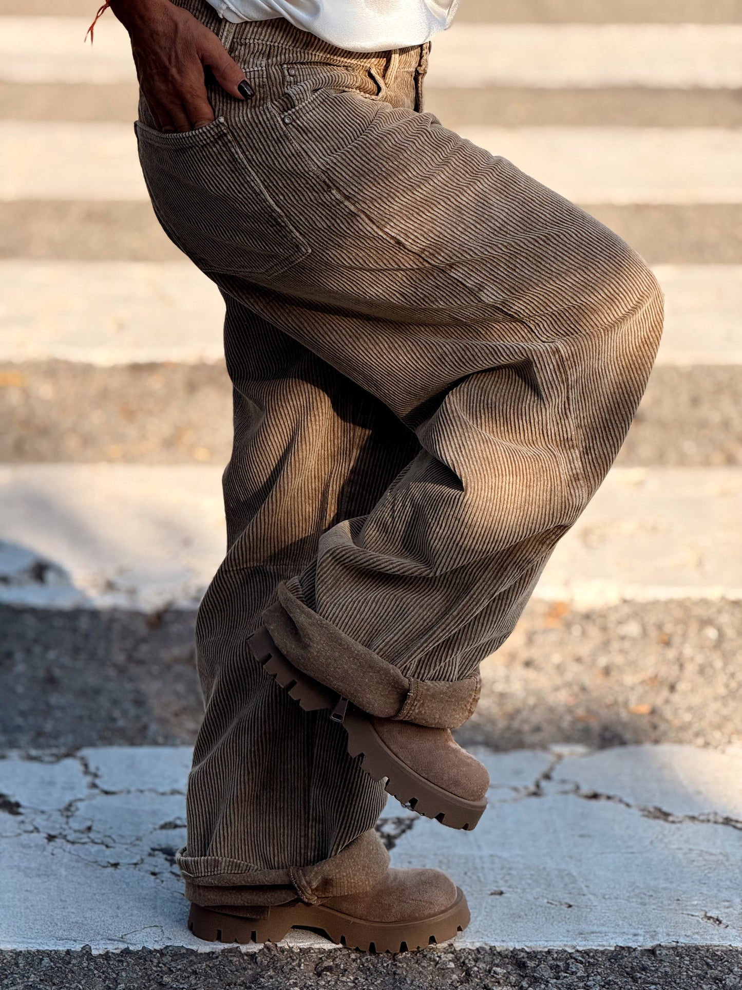 PANTALON DE PANA JOYCE MULTICOLOR