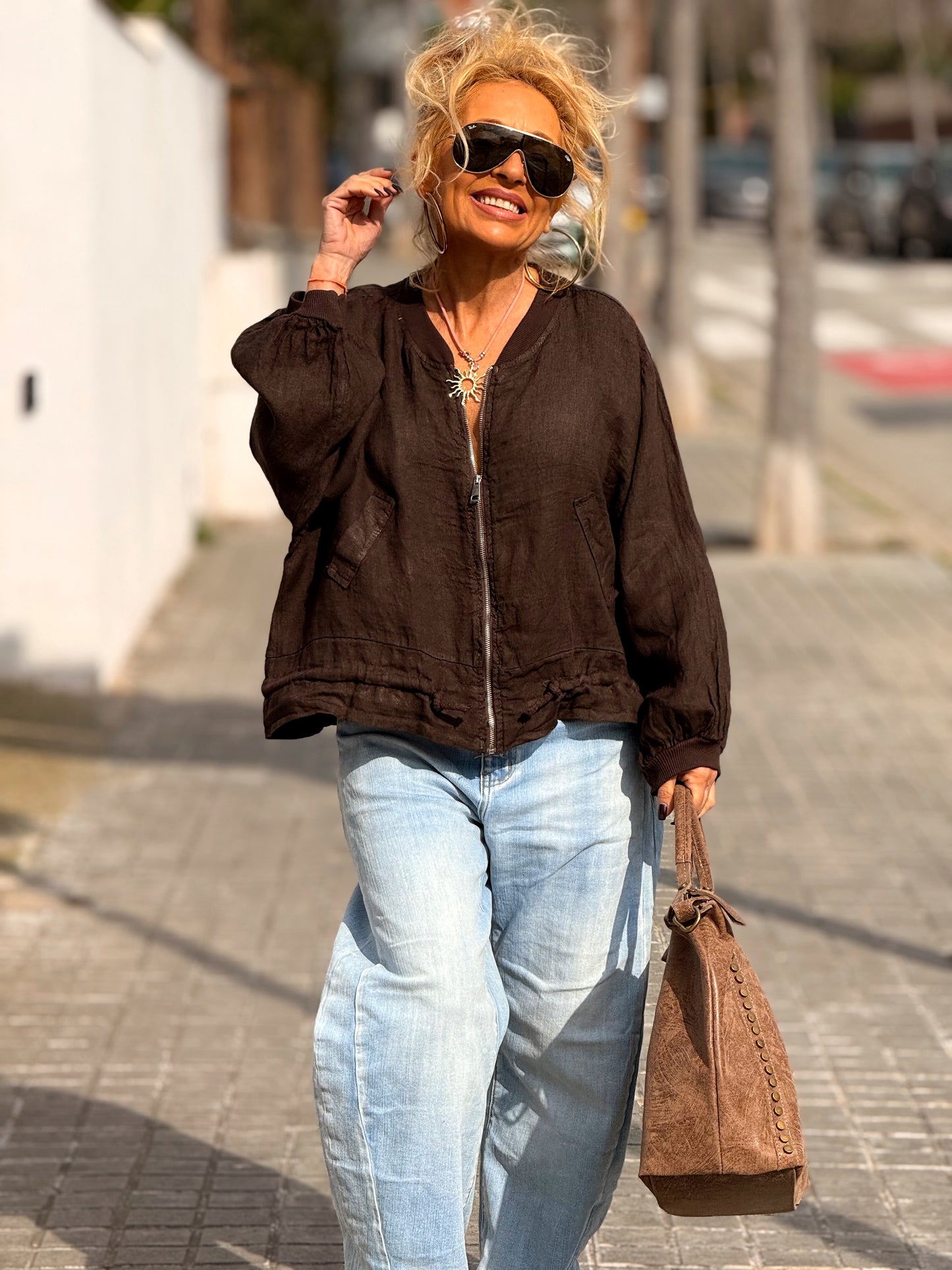 BOMBER LINO CAMILLE MULTICOLOR