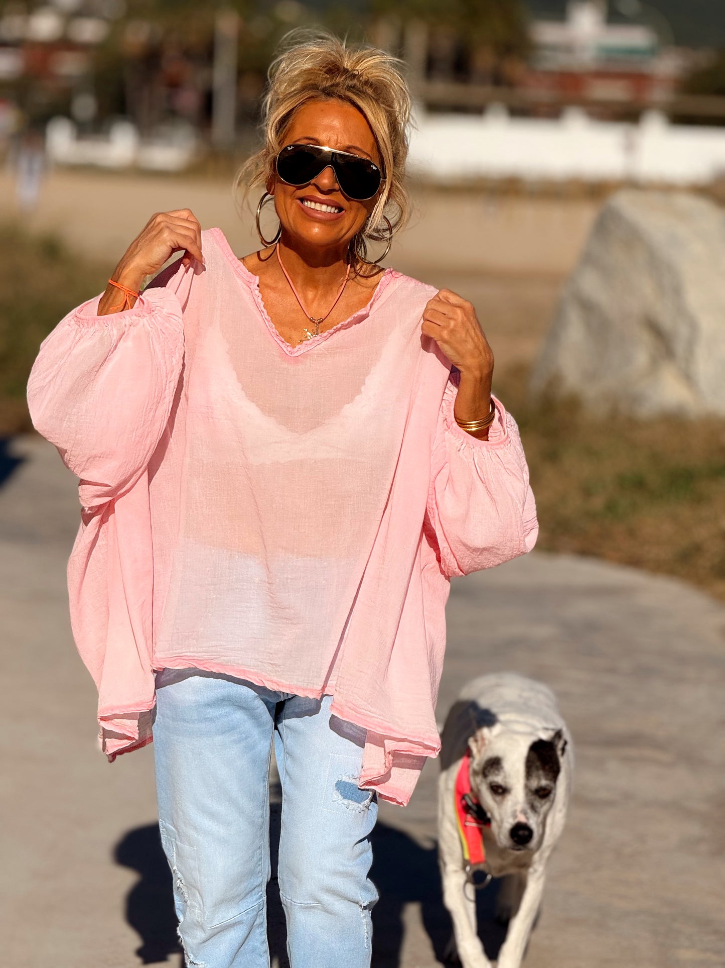 BLUSA SUPER OVERSIZE LUPA MULTICOLOR