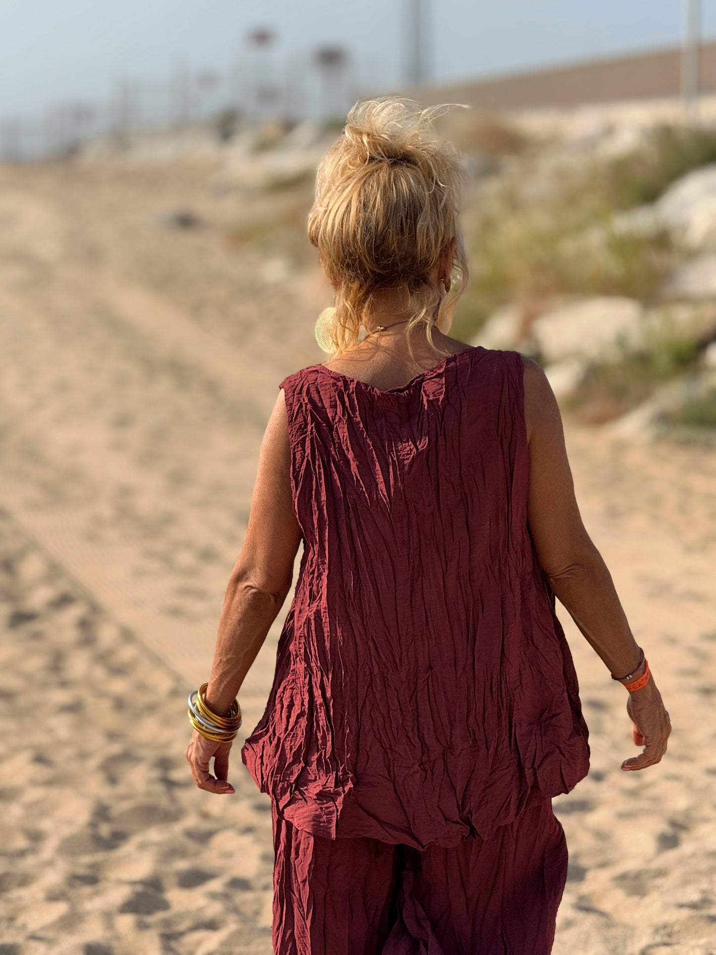 CONJUNTO ARRUGADO MULTICOLOR