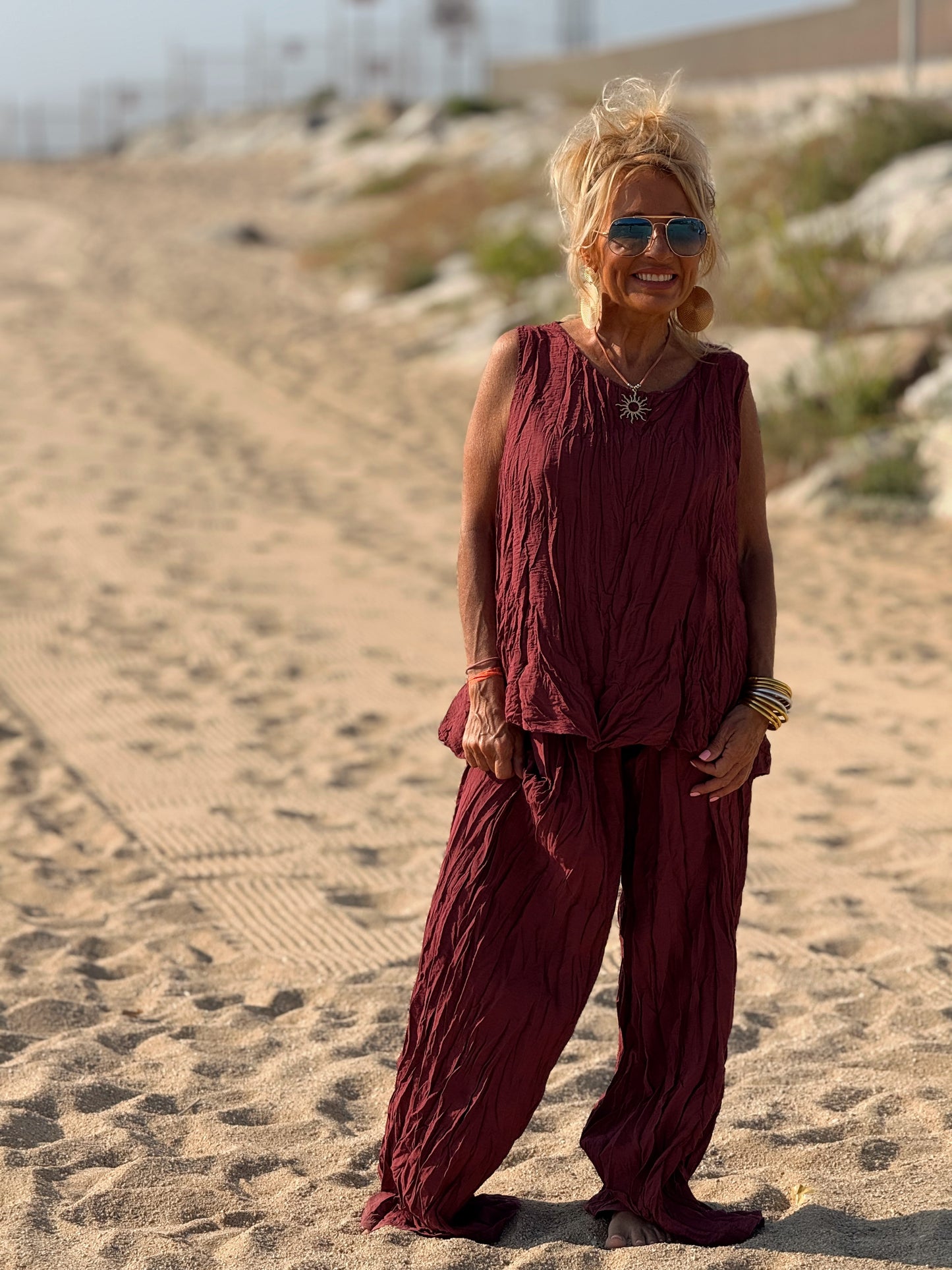 CONJUNTO ARRUGADO MULTICOLOR