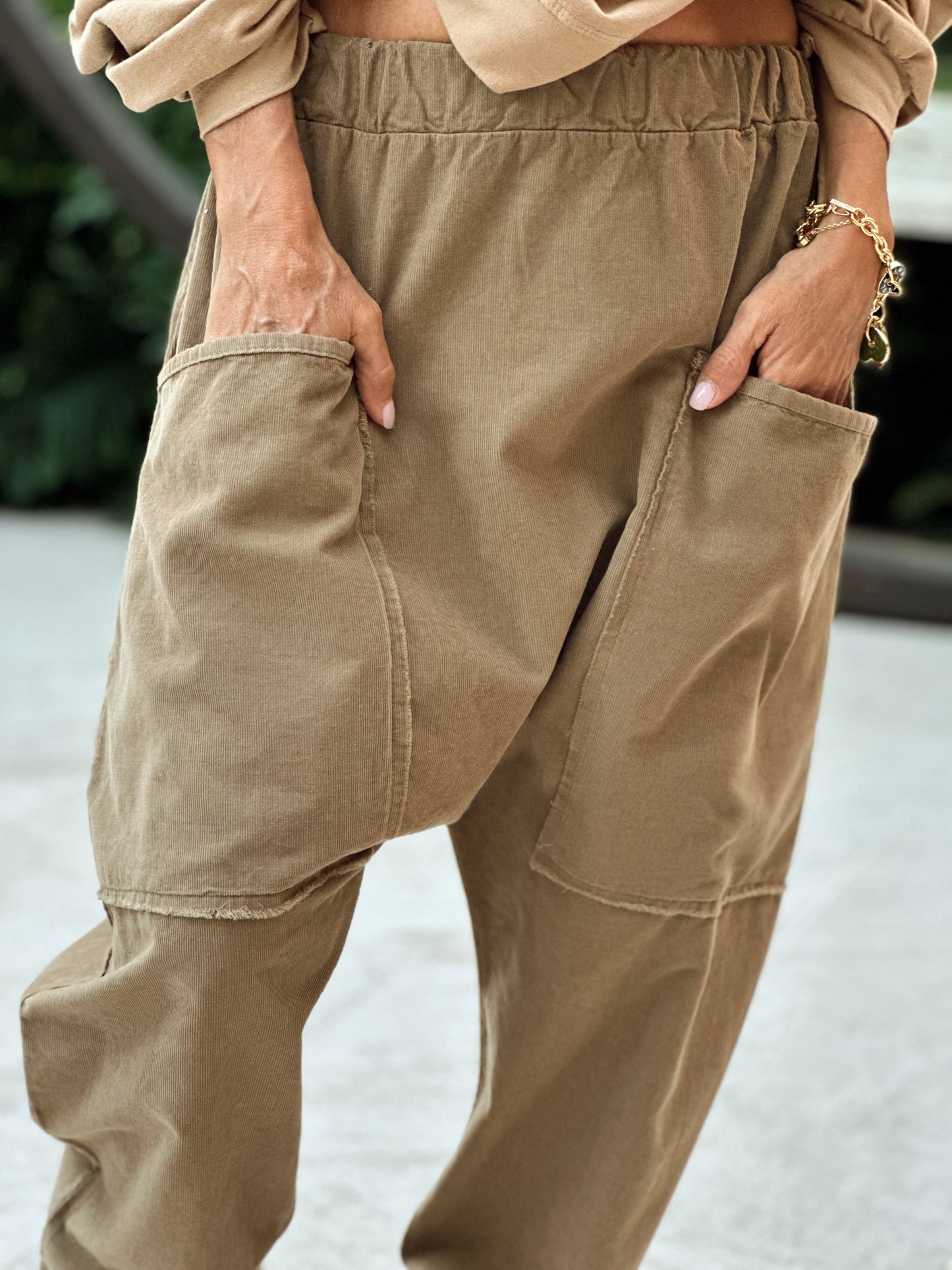 PANTALON OVERSIZE PANA JEROME CAMEL