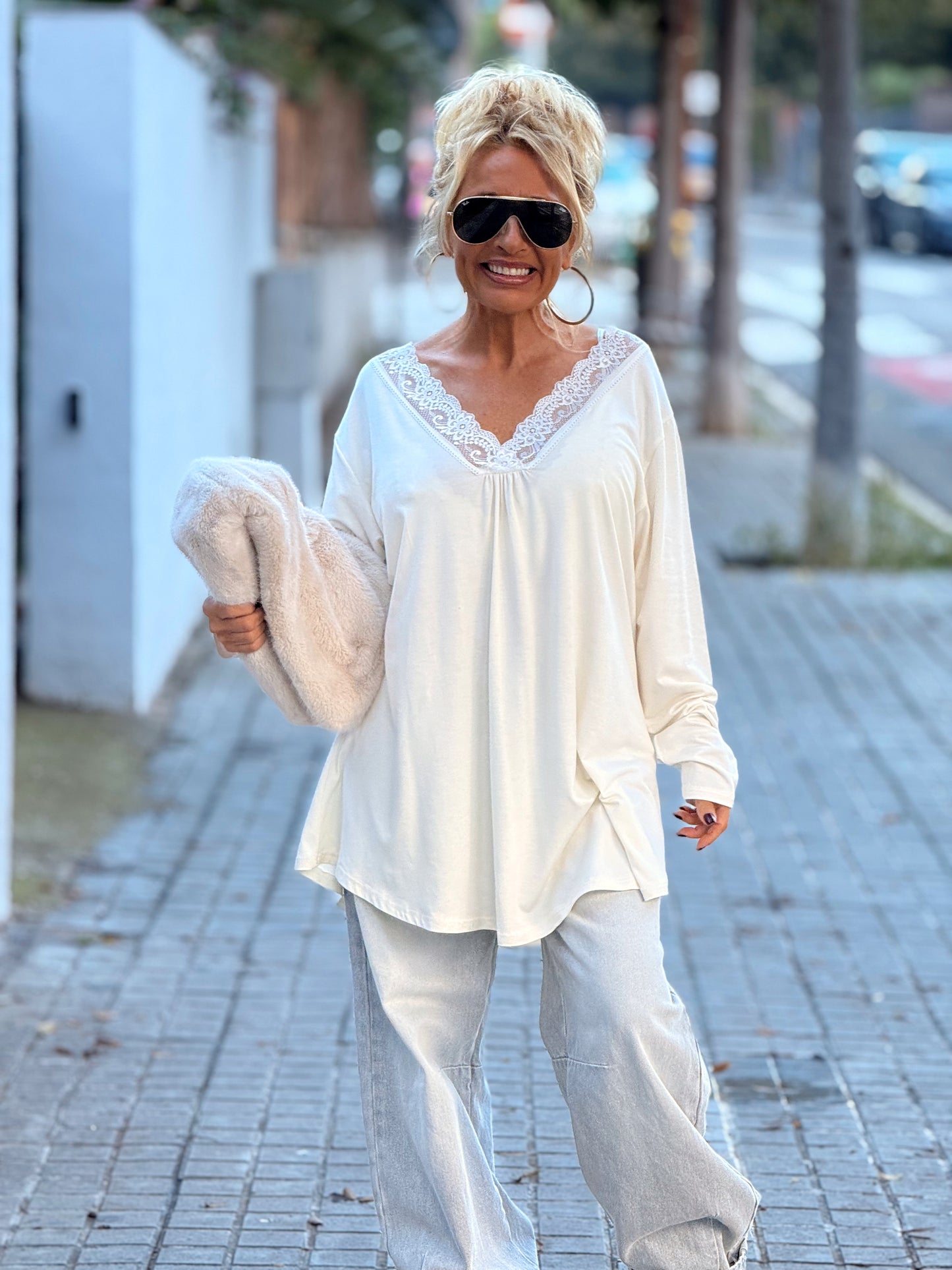 CAMISETA LENCERO SUPER OVERSIZE ESTHER MULTICOLOR