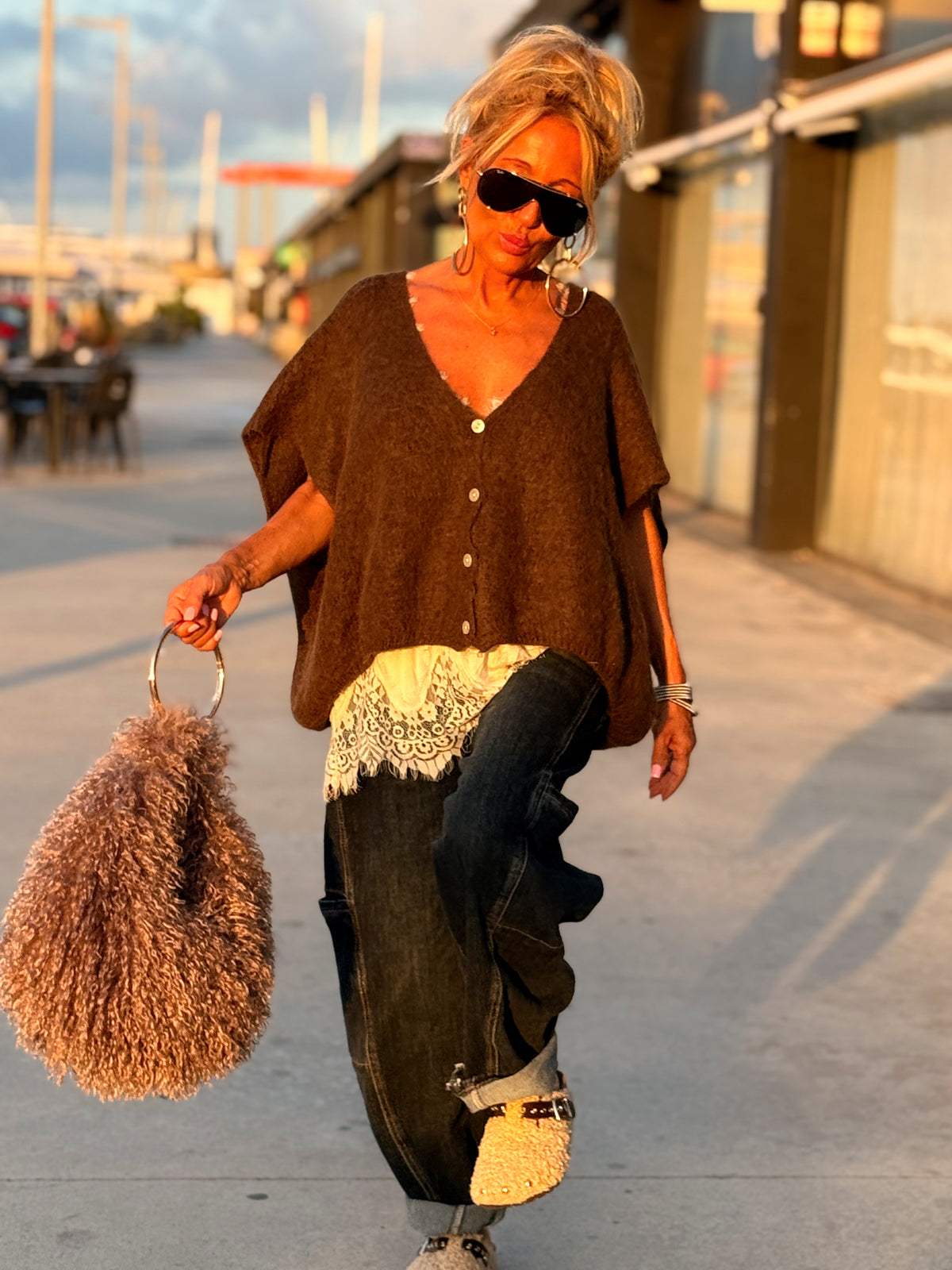 CHALECO OVERSIZE MARIANA MULTICOLOR