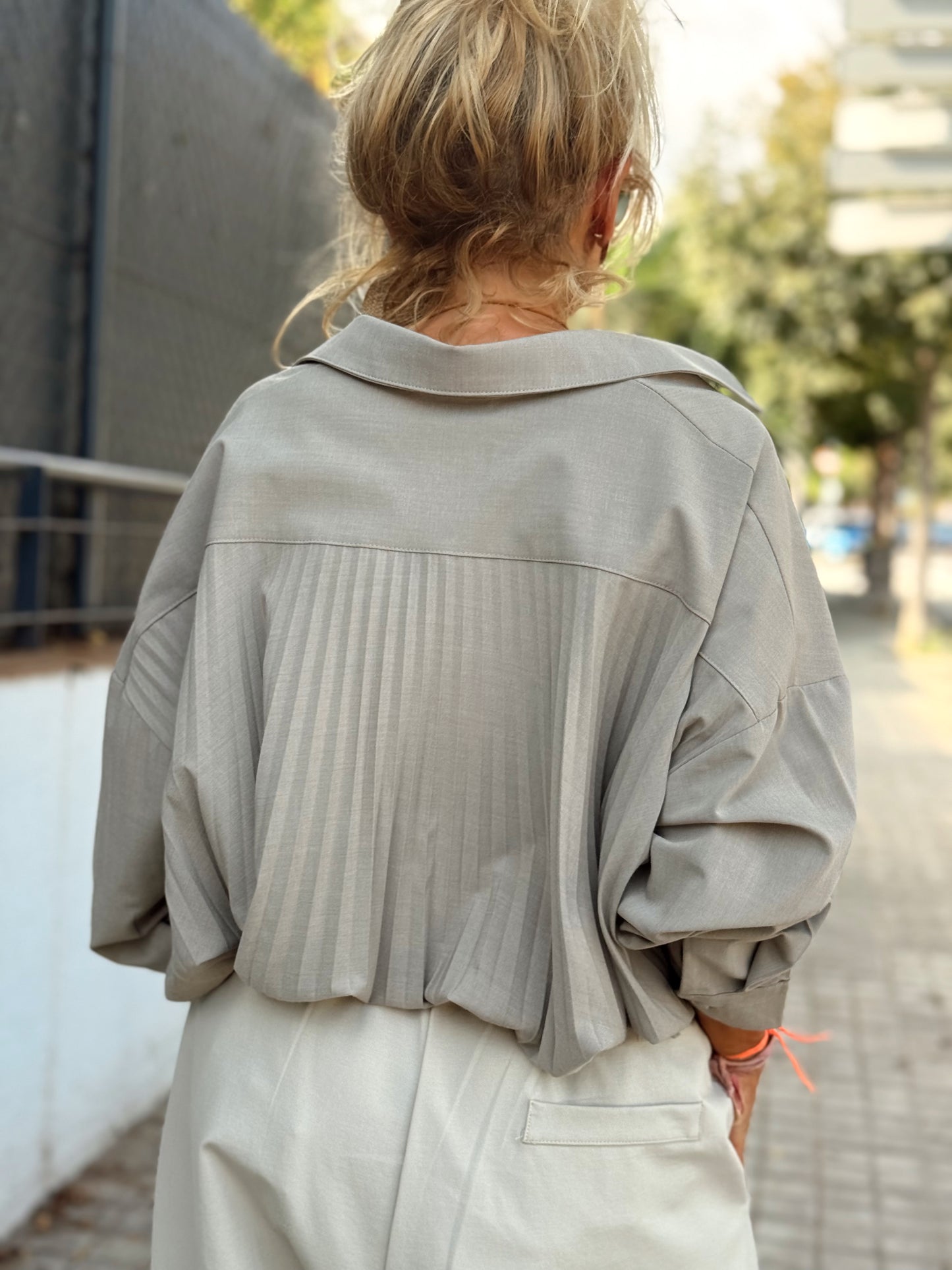 CAMISA OVERSIZE PLIEGUE ENEA MULTICOLOR