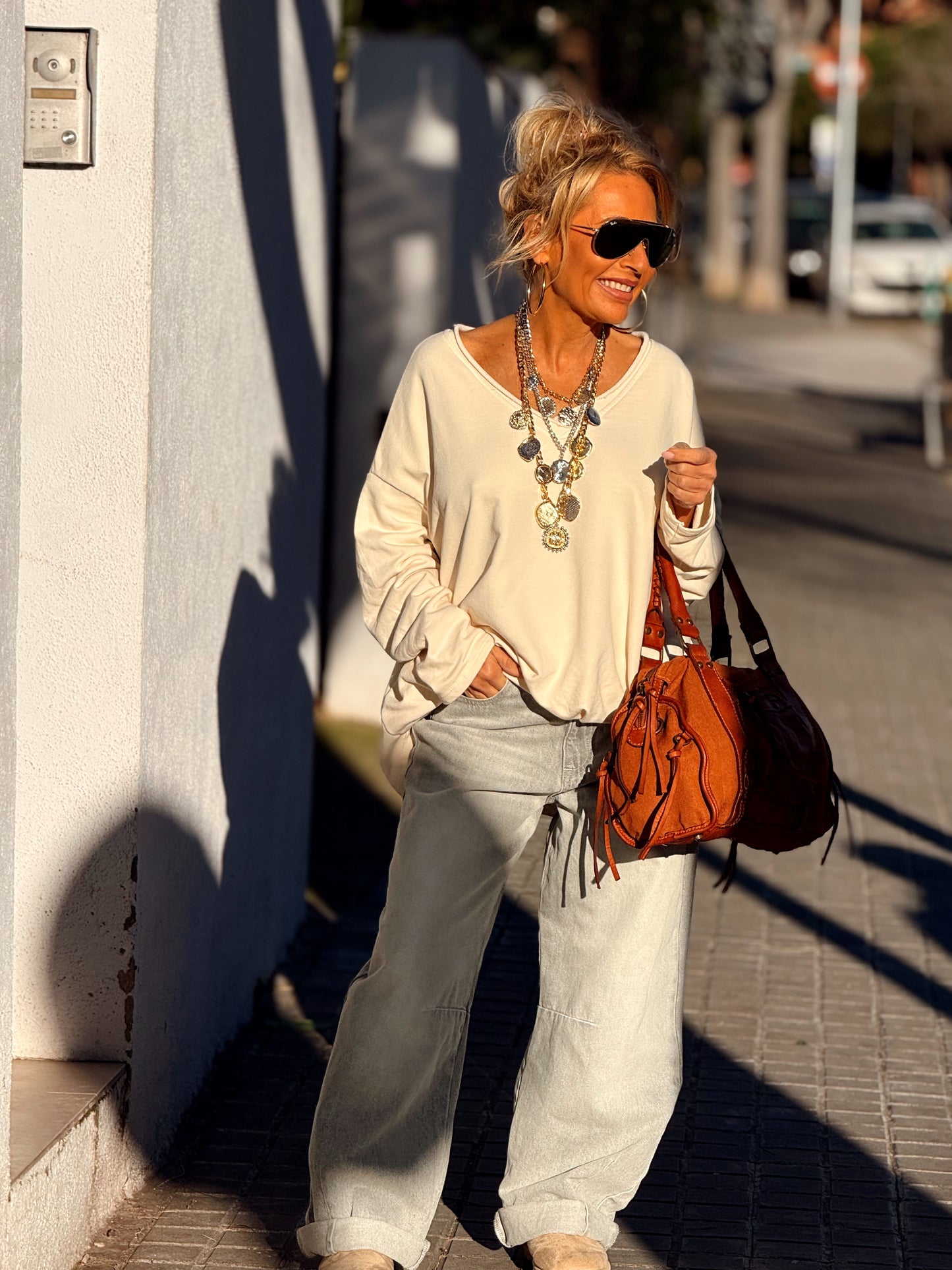 SUDADERA OVERSIZE FILOMENA MULTICOLOR