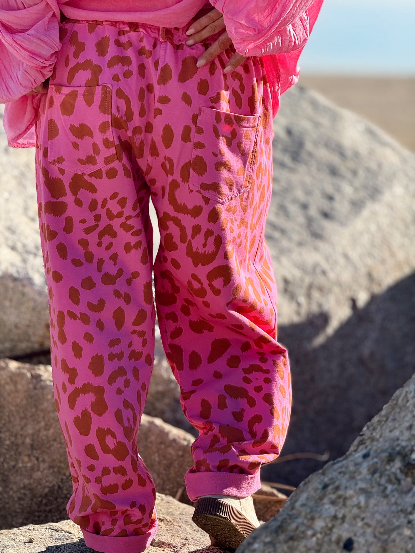 PANTALON BAGGY ANIMAL PRINT MULTICOLOR