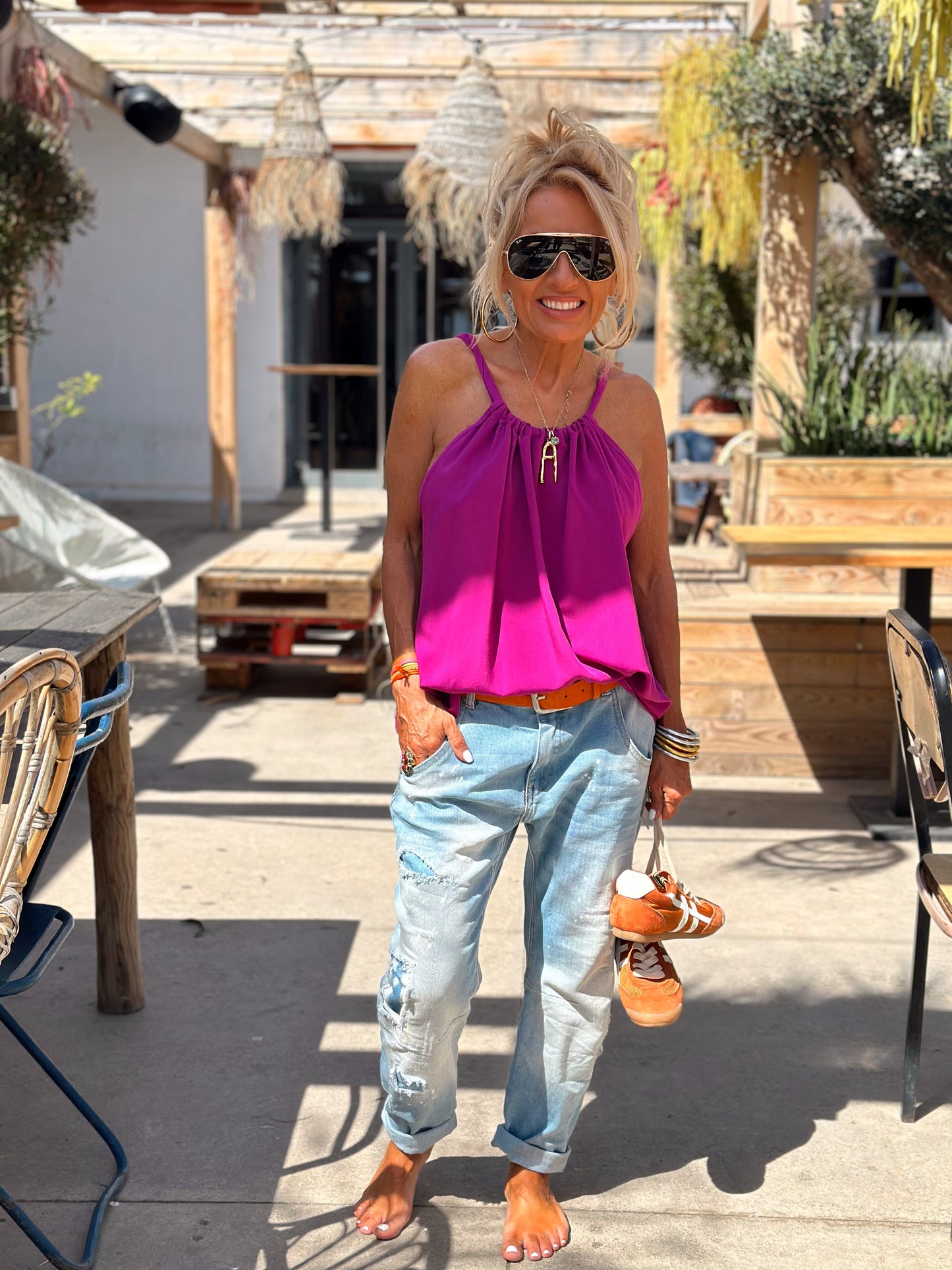 TOP BLUSA ANGELA LILAS