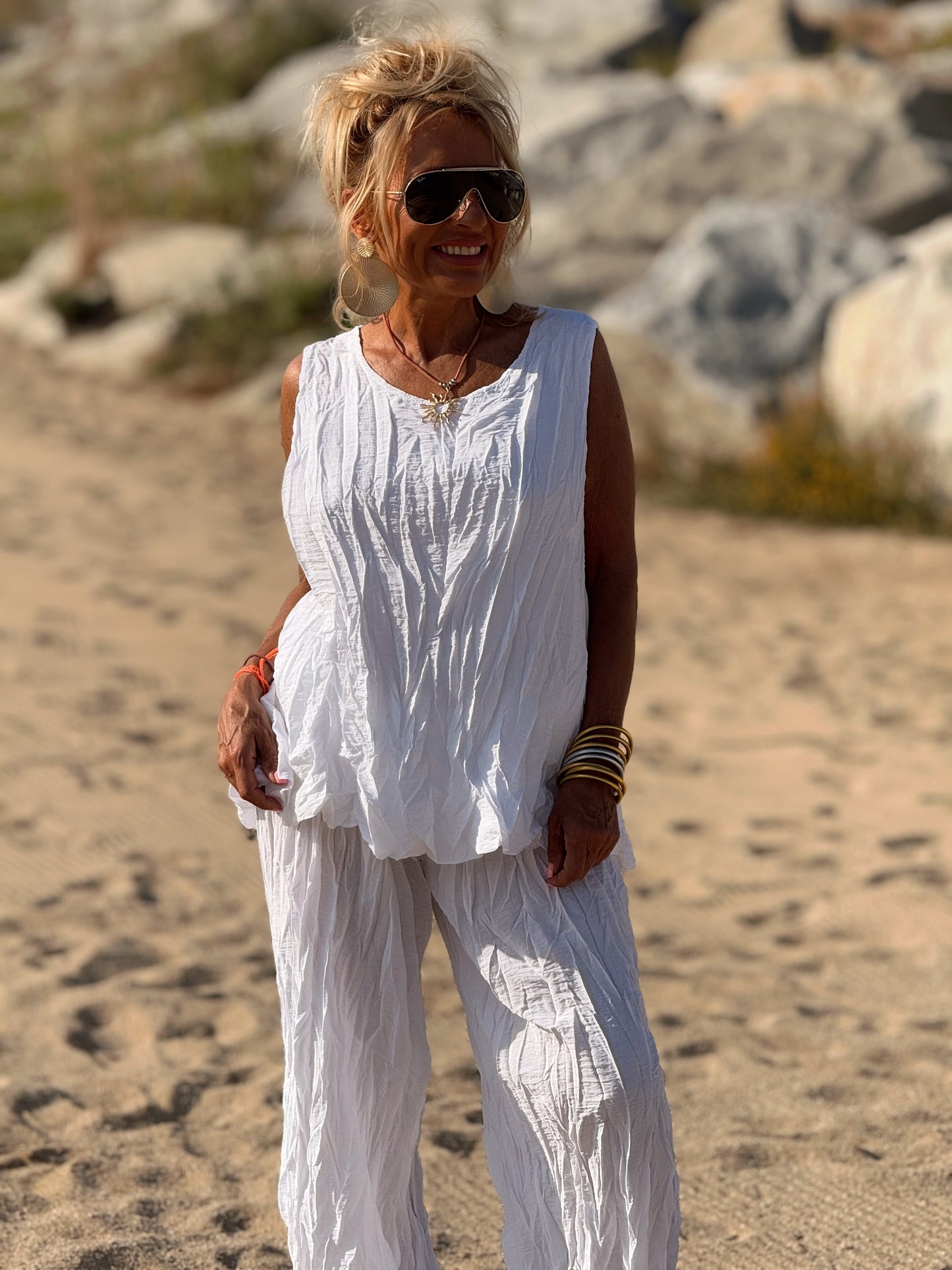 CONJUNTO ARRUGADO MULTICOLOR