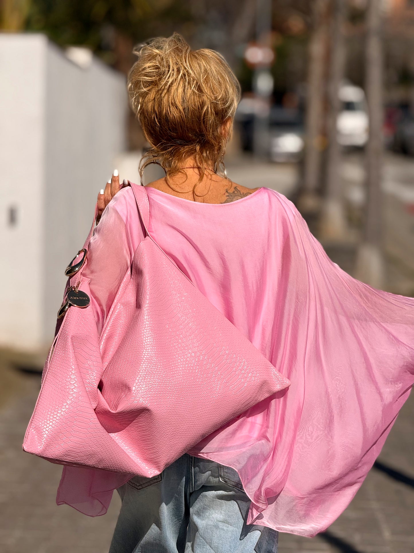 BLUSA CON TOP OVERSIZE ASIMÉTRICA NOA MULTICOLOR