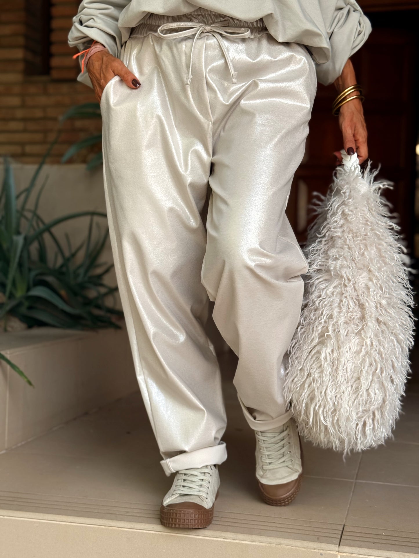 PANTALON BRILLANTE MULTICOLOR