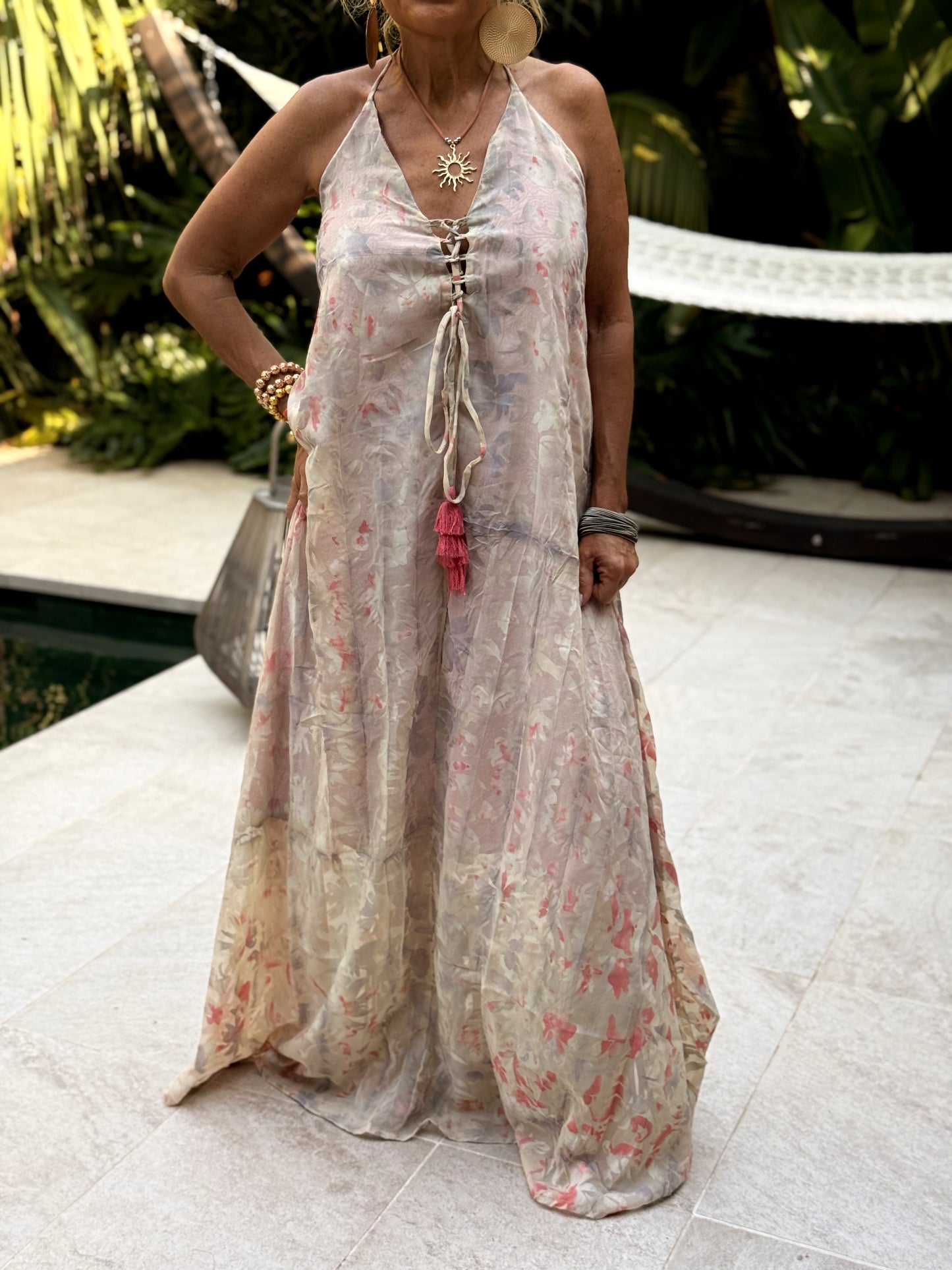VESTIDO CREPE SEDA INDY MULTICOLOR