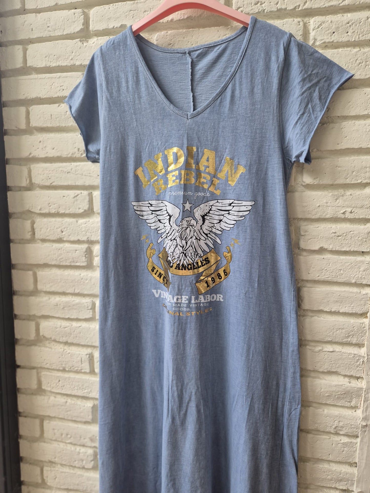 VESTIDO INDIAN REBEL AZUL