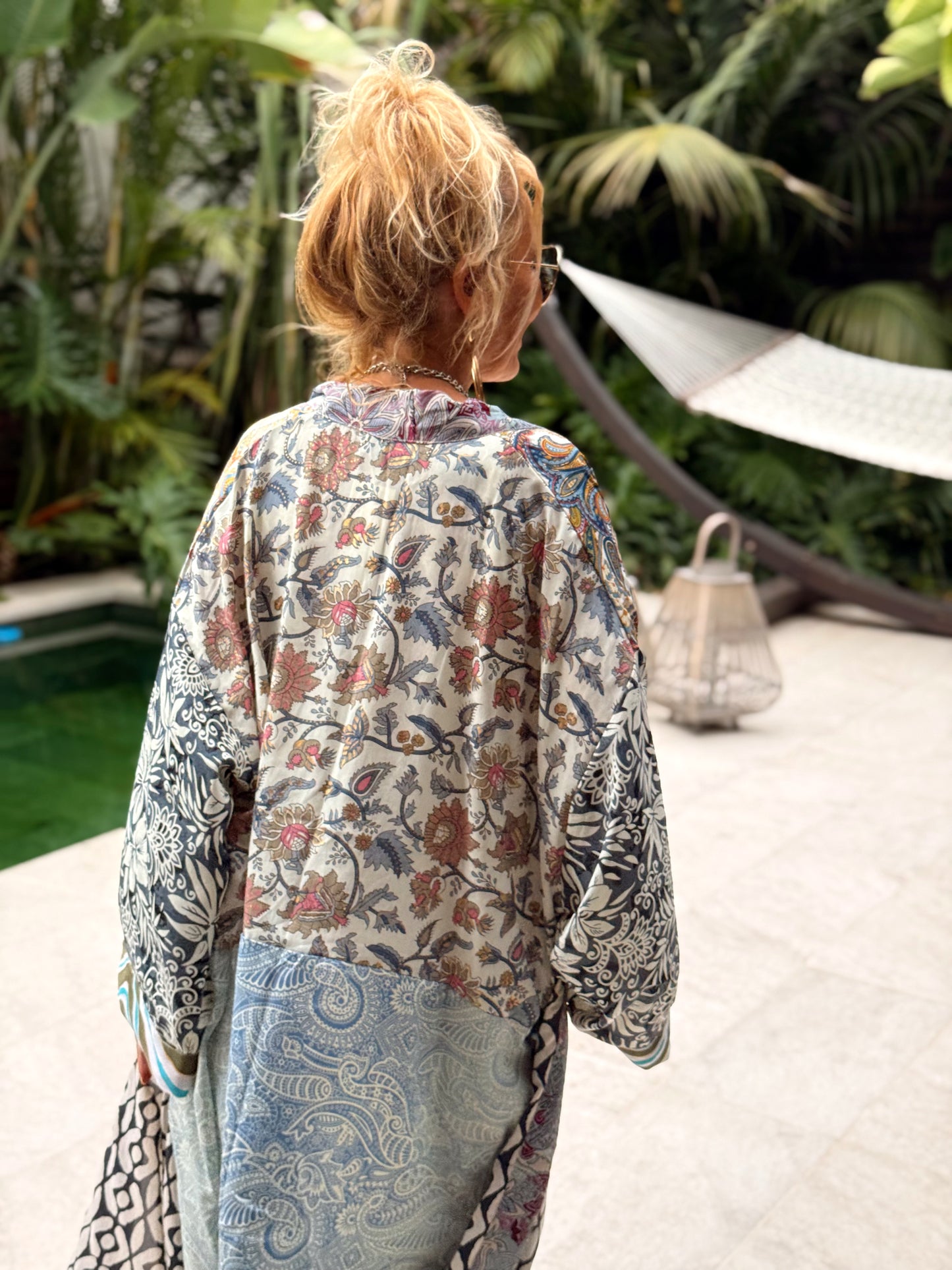 KIMONO ESTAMPADO MANGA 3/4 MULTICOLOR