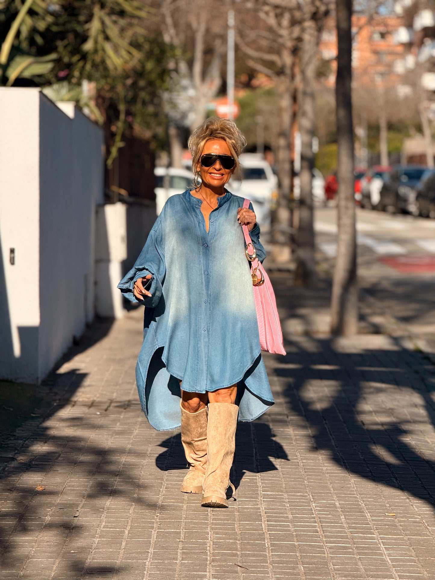 CAMISA-VESTIDO OVERSIZE VAQUEROS MAGDA MULTICOLOR