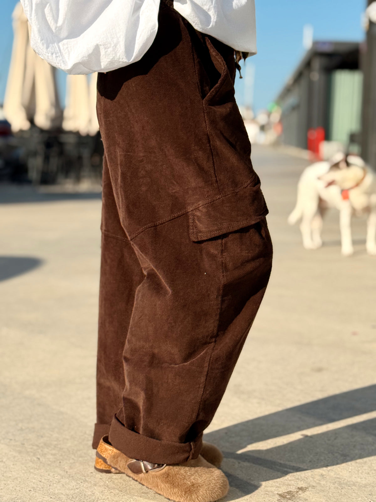 PANTALON PANA CON BOLSILLO SALLY MULTICOLOR