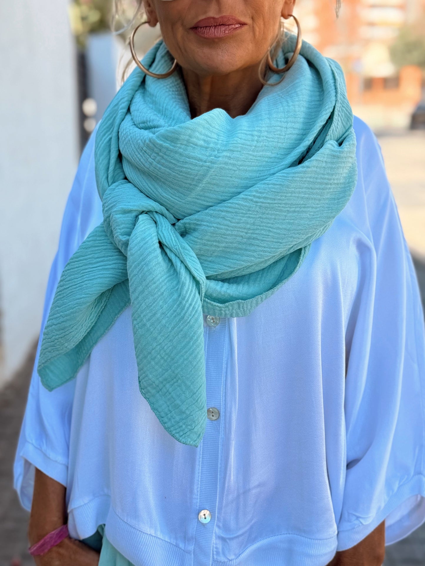 PAÑUELO PAREO PANAL MULTICOLOR