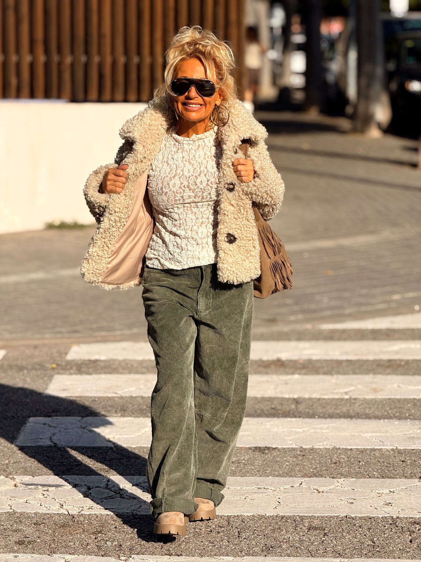 PANTALON DE PANA JOYCE MULTICOLOR