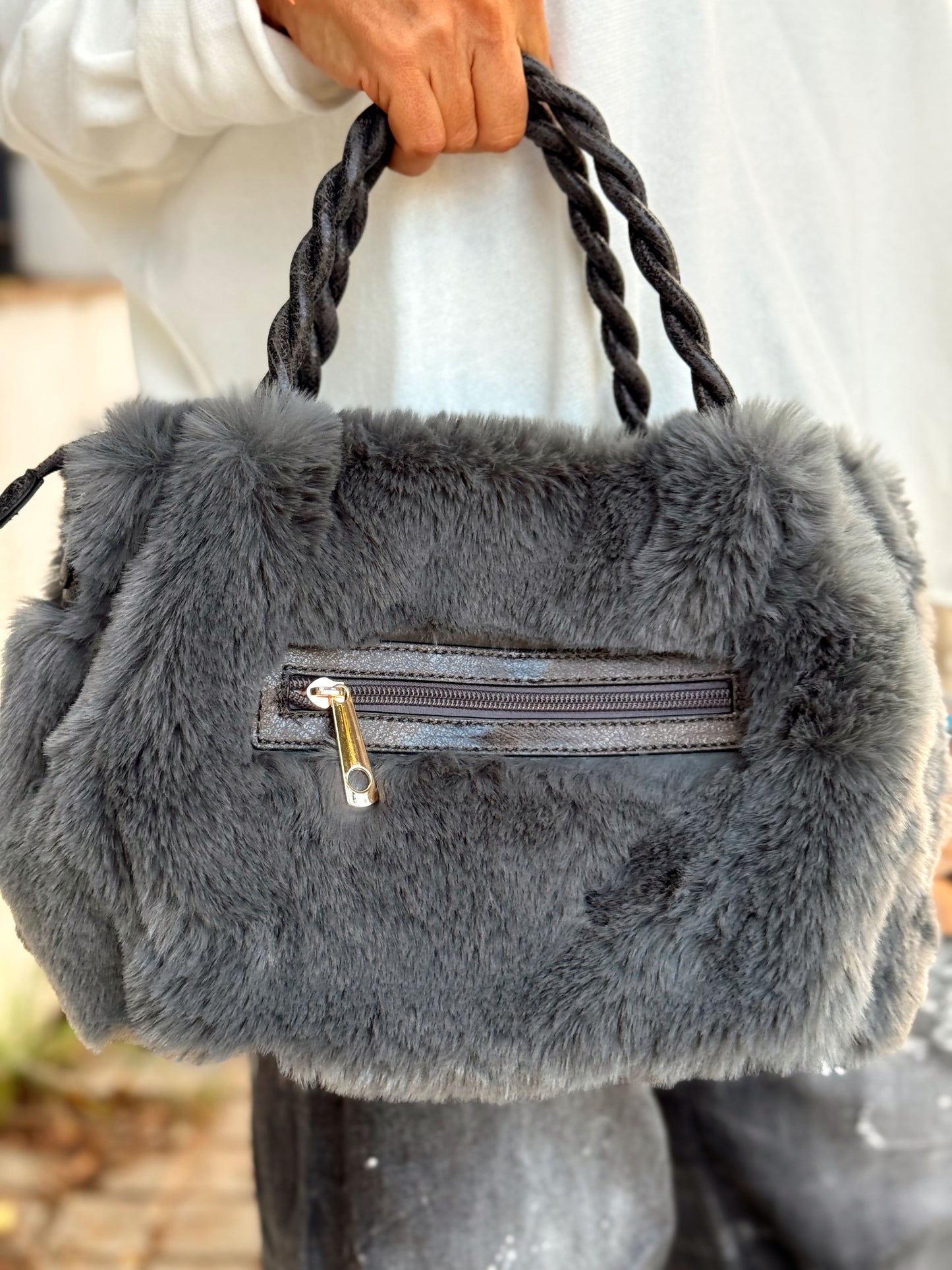 BOLSO PELO SINTÉTICO LONDRES ROSA