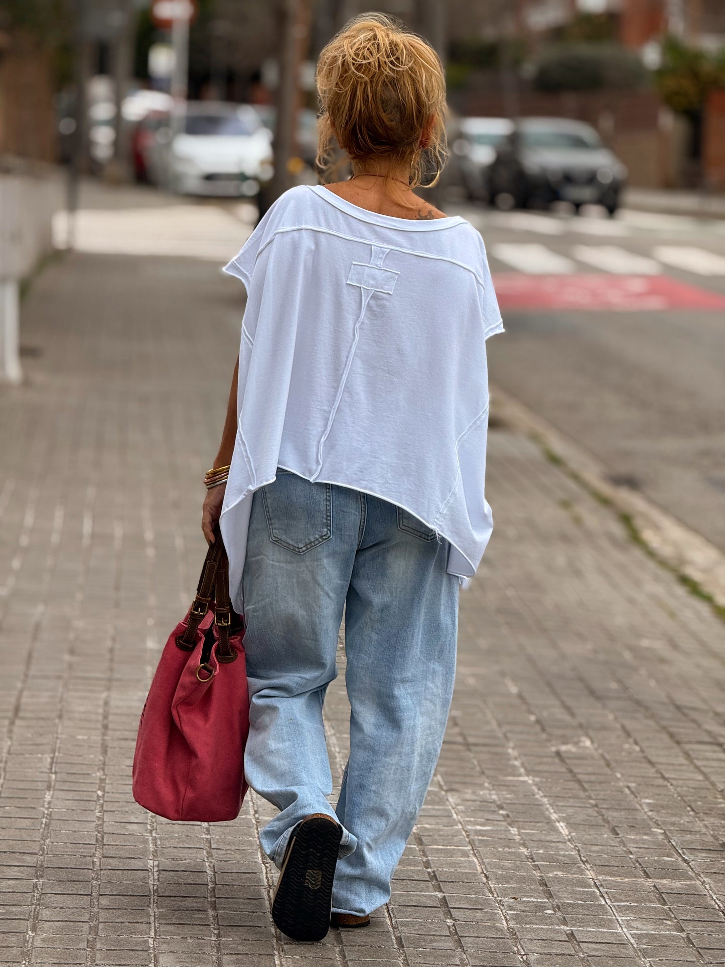 CAMISETA ASIMÉTRICA SACHA MULTICOLOR