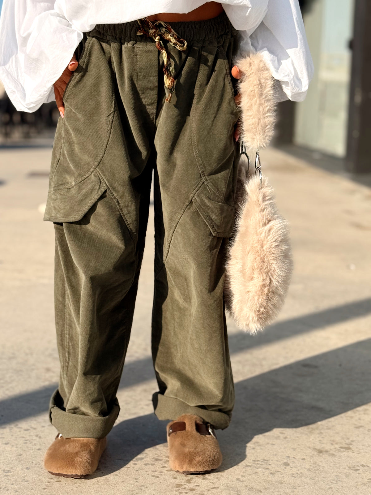 PANTALON PANA CON BOLSILLO SALLY MULTICOLOR