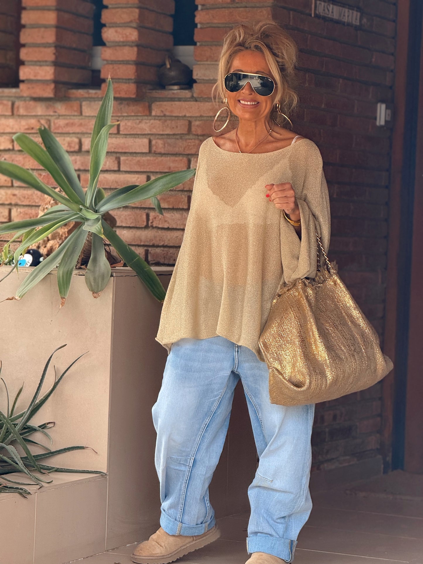 JERSEY BRILLANTE SUPER OVERSIZE ARLETTE MULTICOLOR