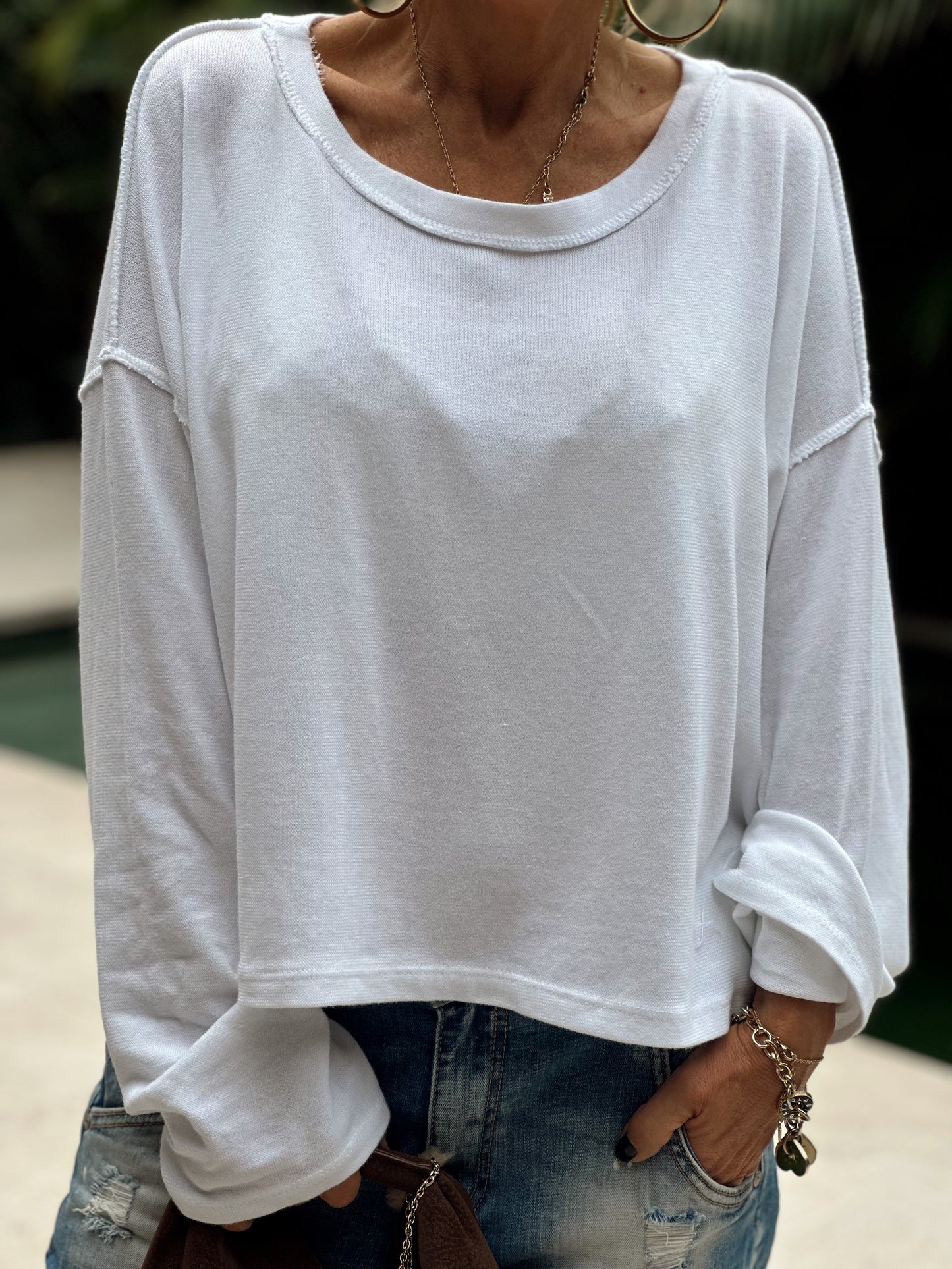 CAMISETA OVERSIZE SHILA BLANCO