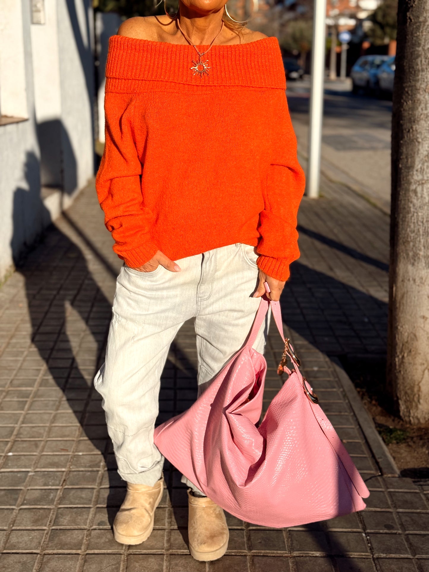 JERSEY DE PUNTO BARDOT MULTICOLOR