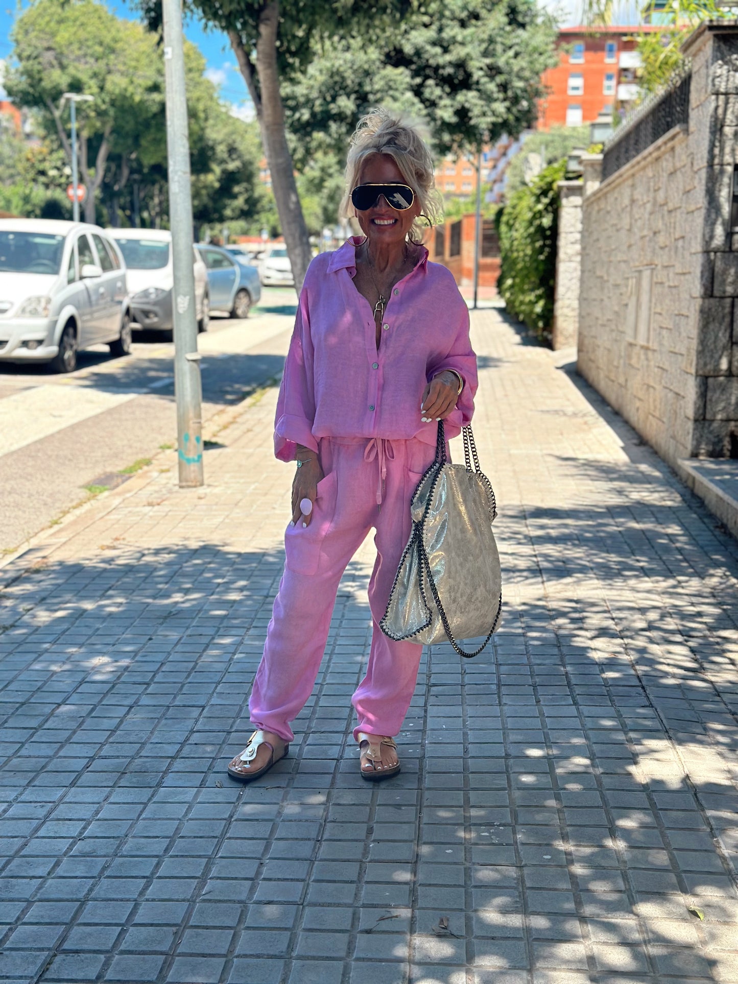 PANTALON LUIDJI ROSA