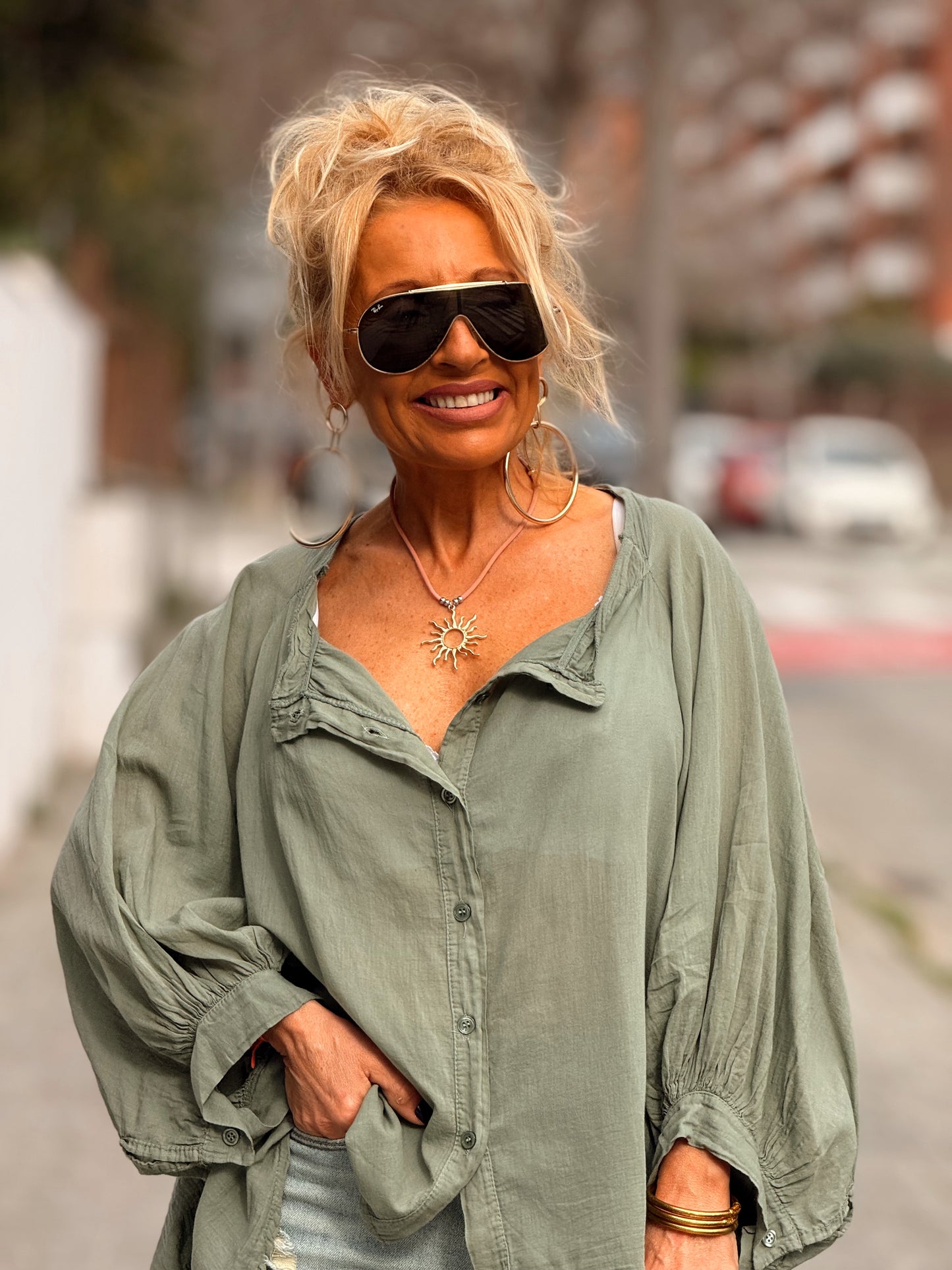 BLUSA OVERSIZE NINA MULTICOLOR