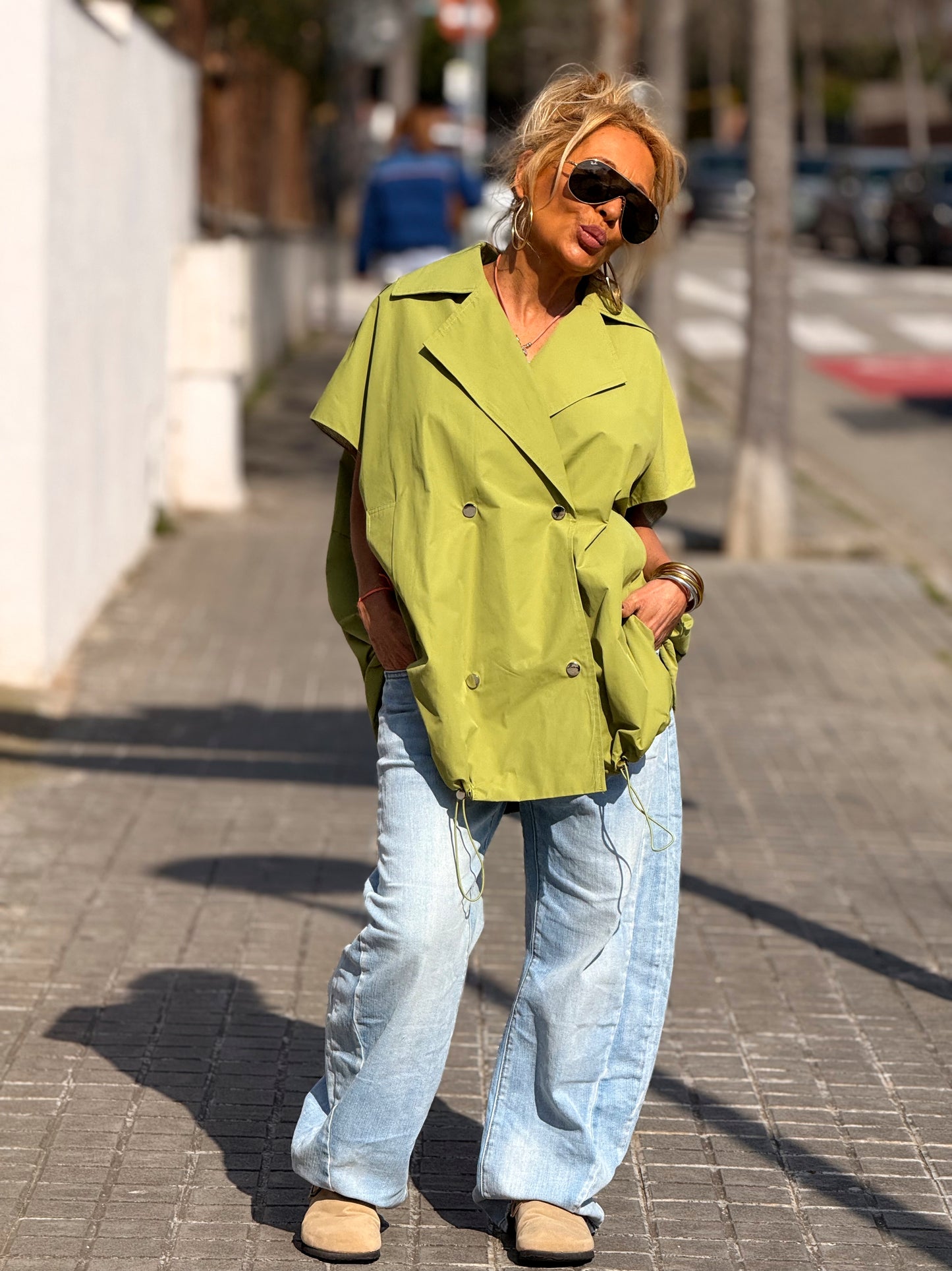 TRENCH OVERSIZE ELOWEN MULTICOLOR