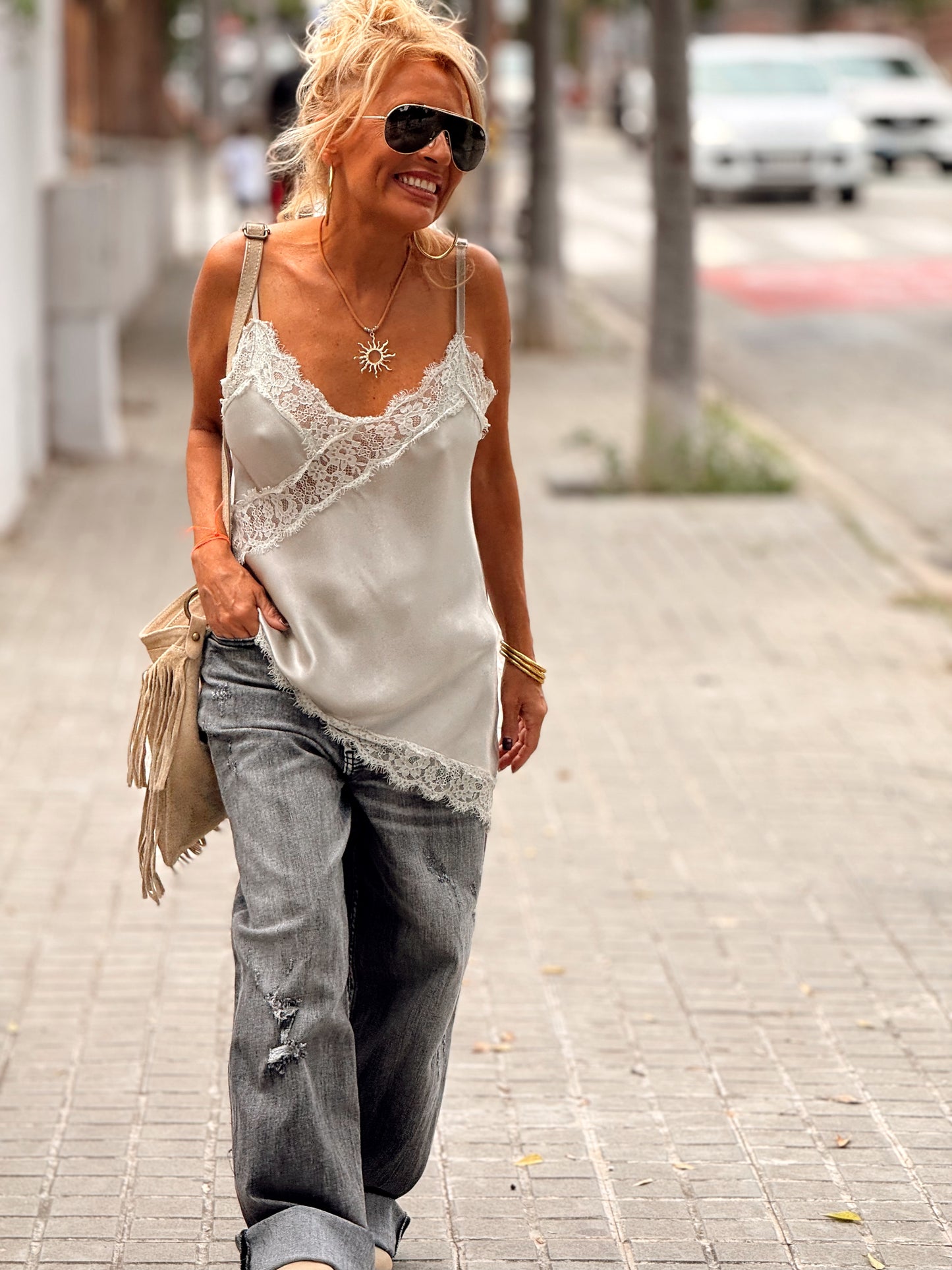 TOP LENCERO ASIMETRICO PAULINE MULTICOLOR