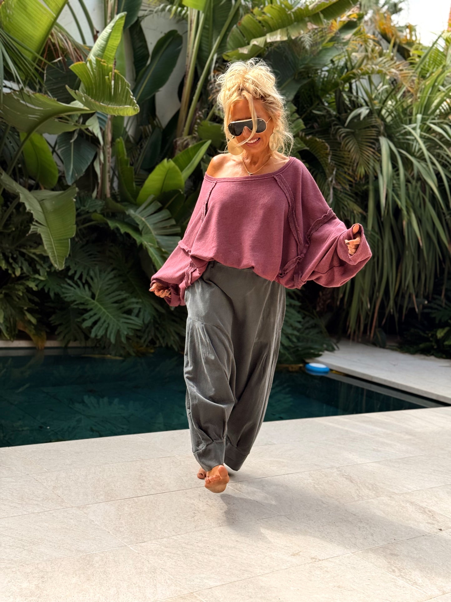 PANTALONES PANA CROPPED BAGGY OVERSIZE MULTICOLOR