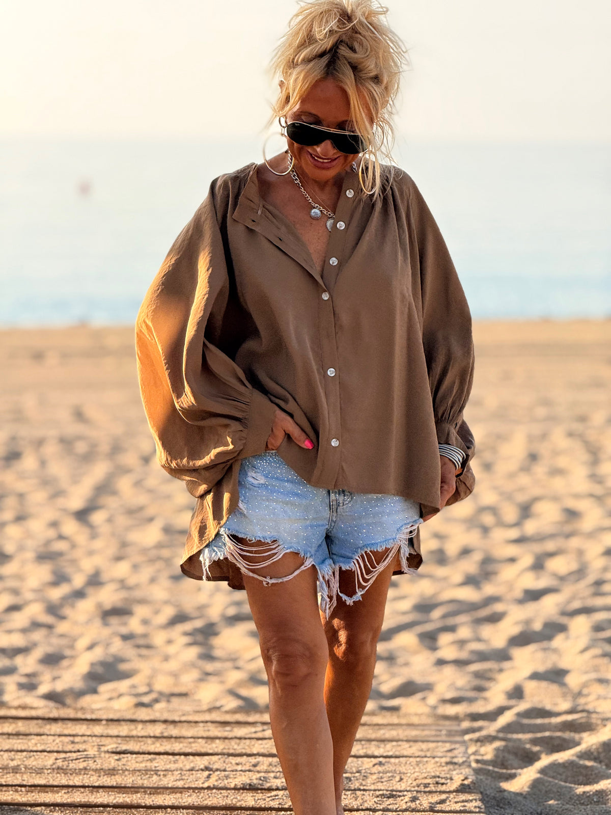 CAMISA ASIMÉTRICA OVERSIZE DAVID MULTICOLOR