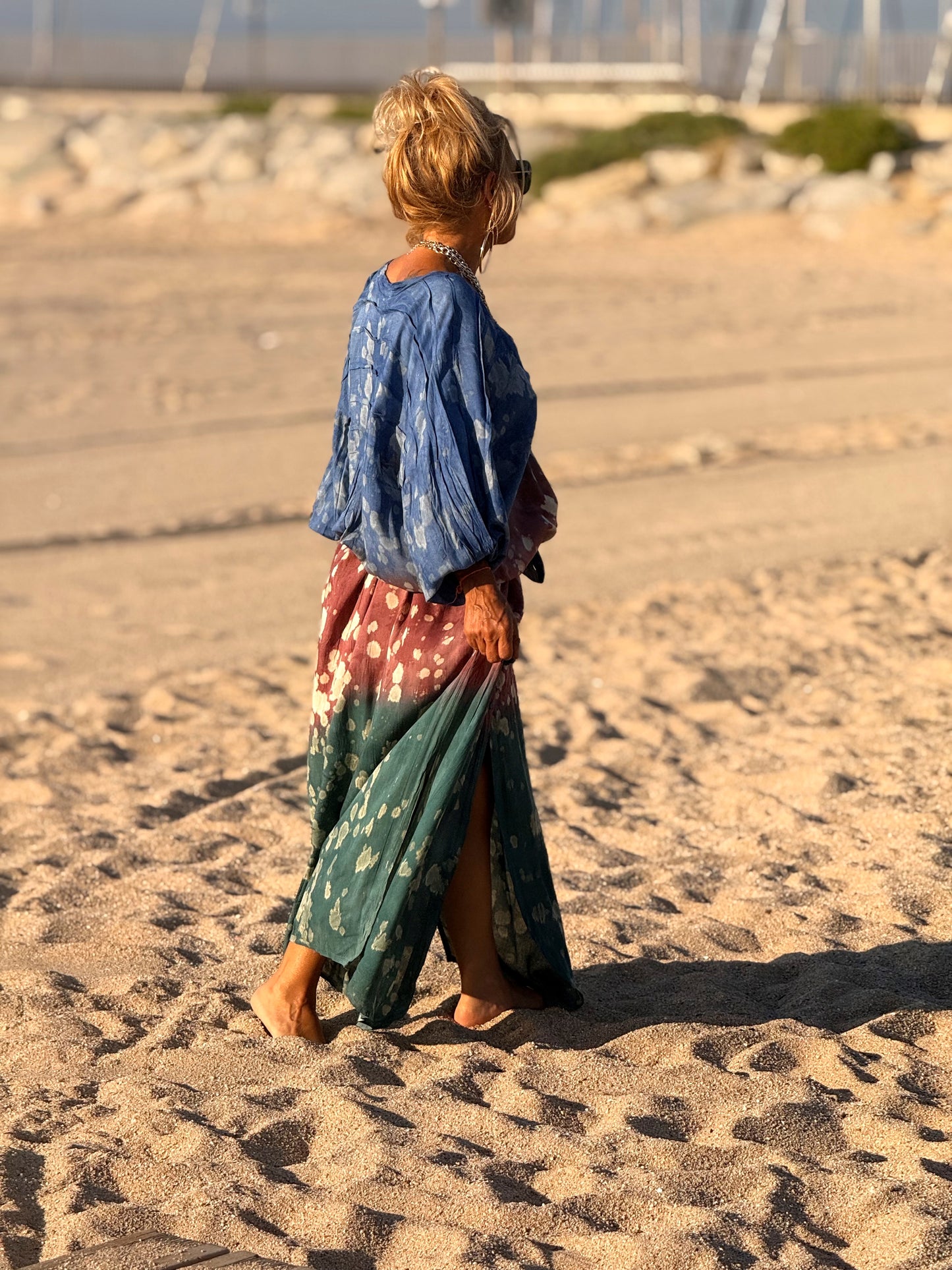VESTIDO KAFTAN SUPER OVERSIZE MULTICOLOR