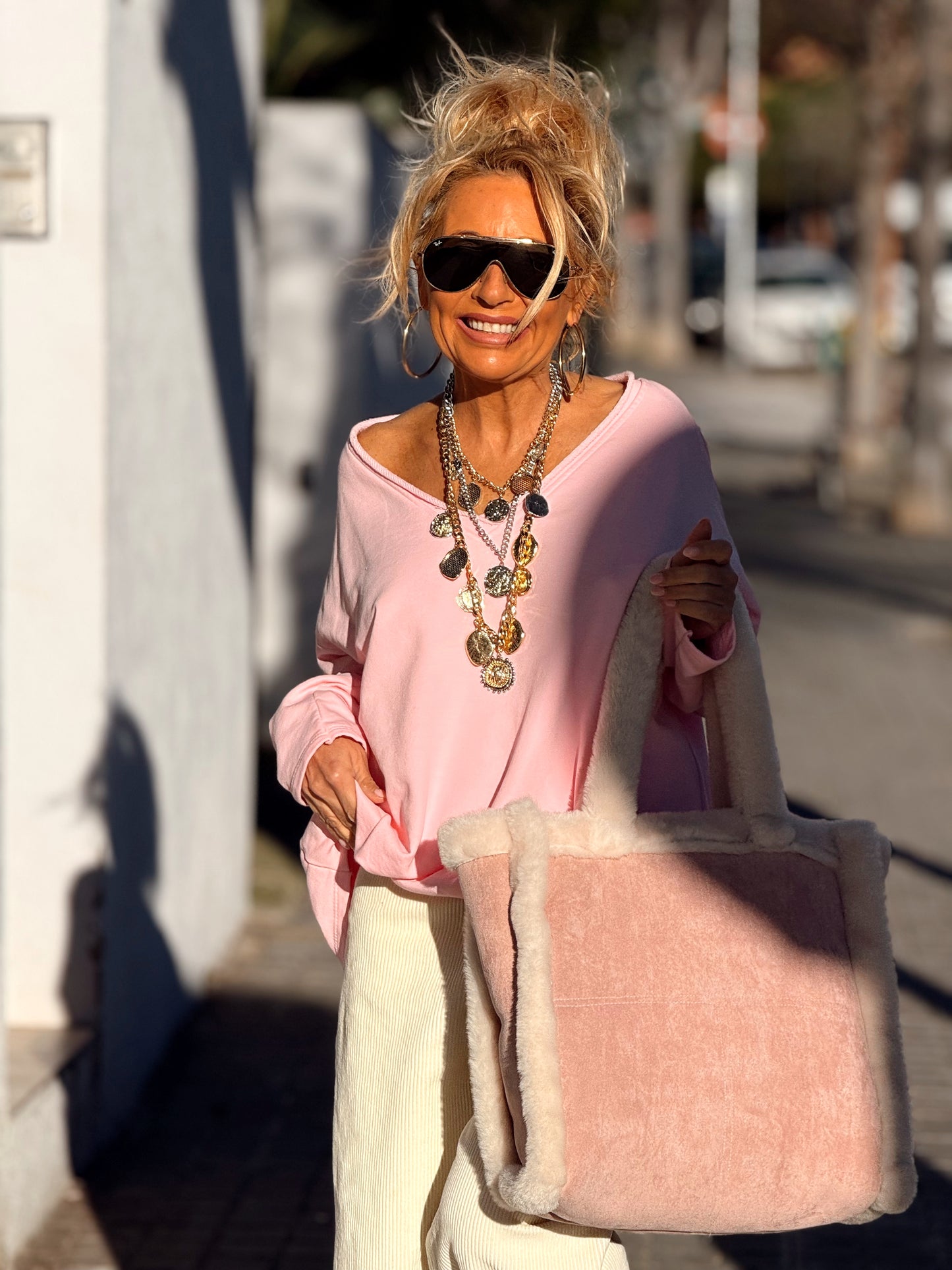 SUDADERA OVERSIZE FILOMENA MULTICOLOR