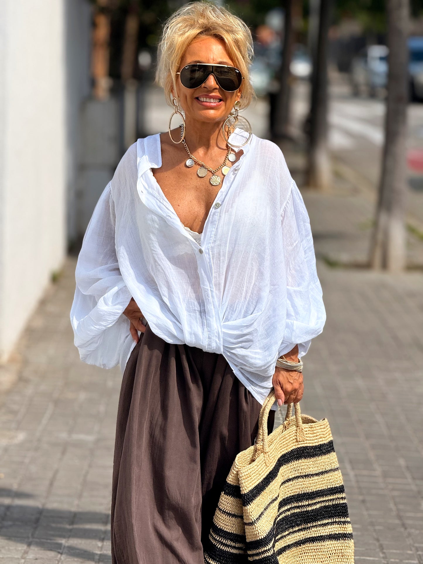 PANTALON MARI OVERSIZE MULTICOLOR