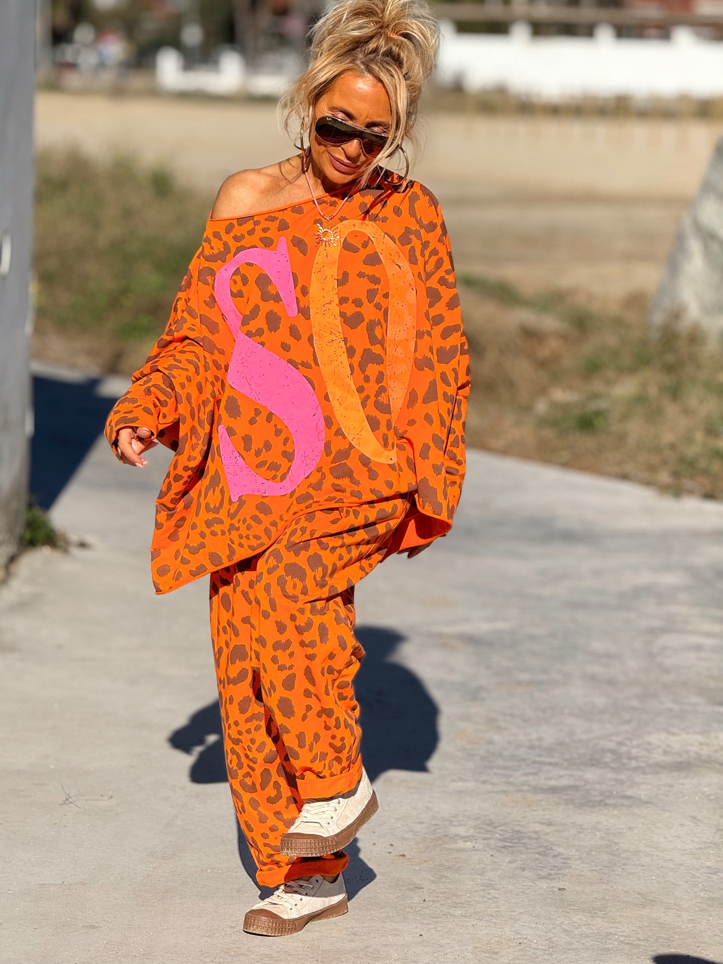 PANTALON BAGGY ANIMAL PRINT MULTICOLOR