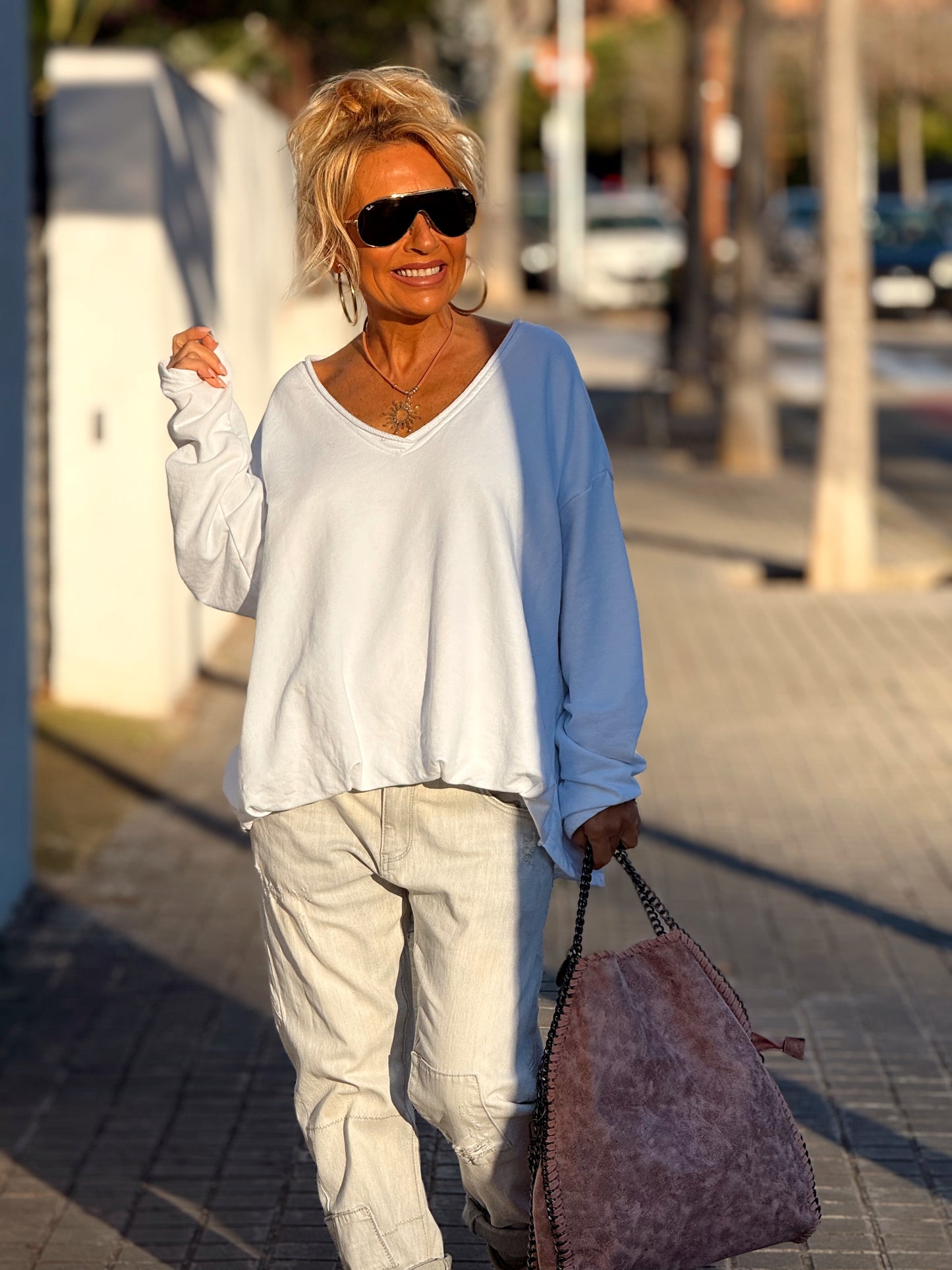 SUDADERA OVERSIZE FILOMENA MULTICOLOR