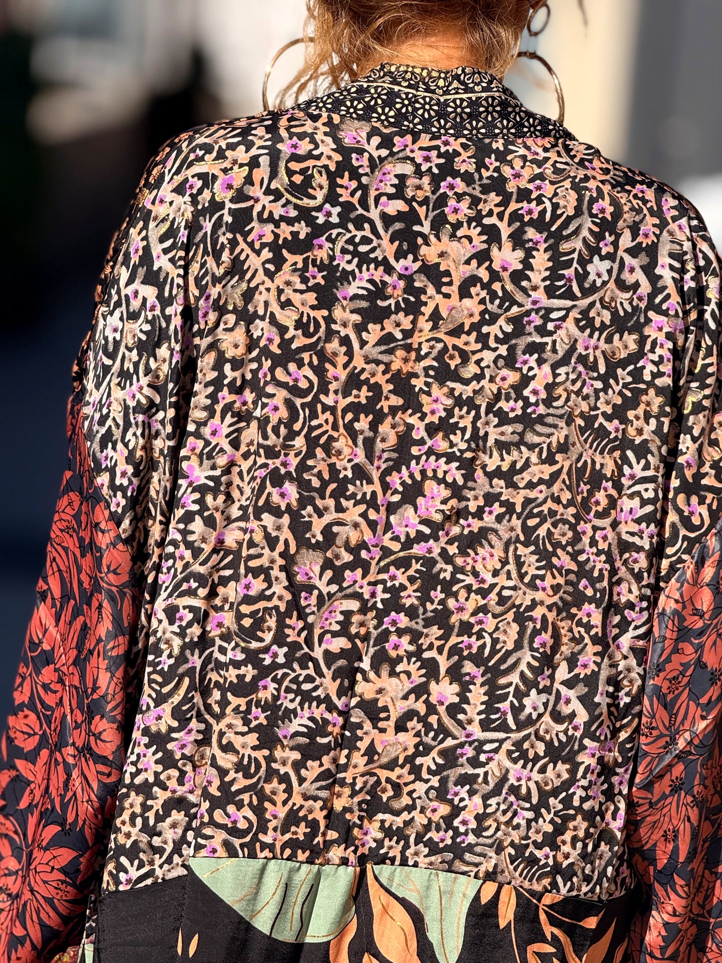 KIMONO ESTAMPADO MANGA 3/4 MULTICOLOR