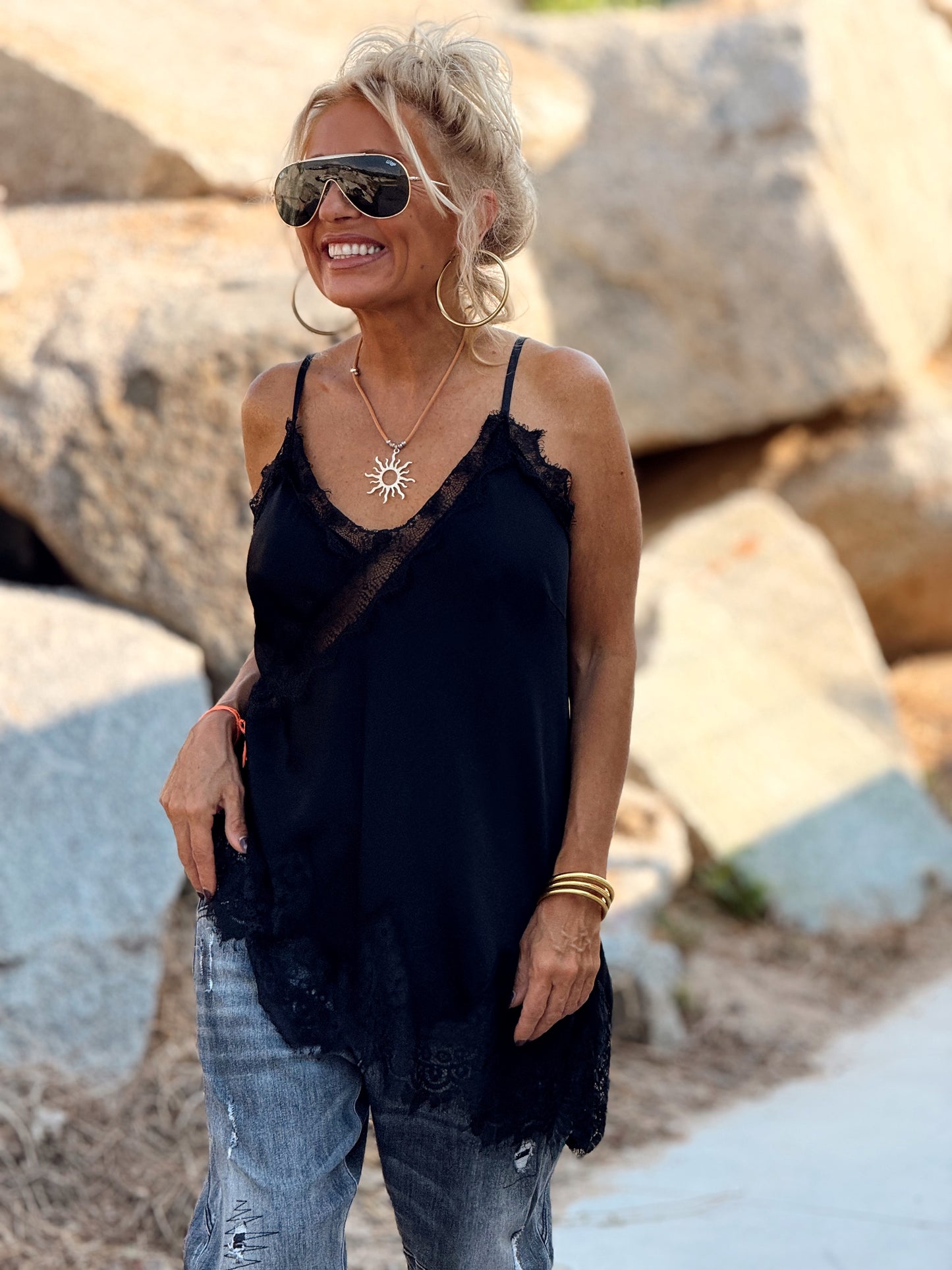 TOP LENCERO ASIMÉTRICO MULTICOLOR