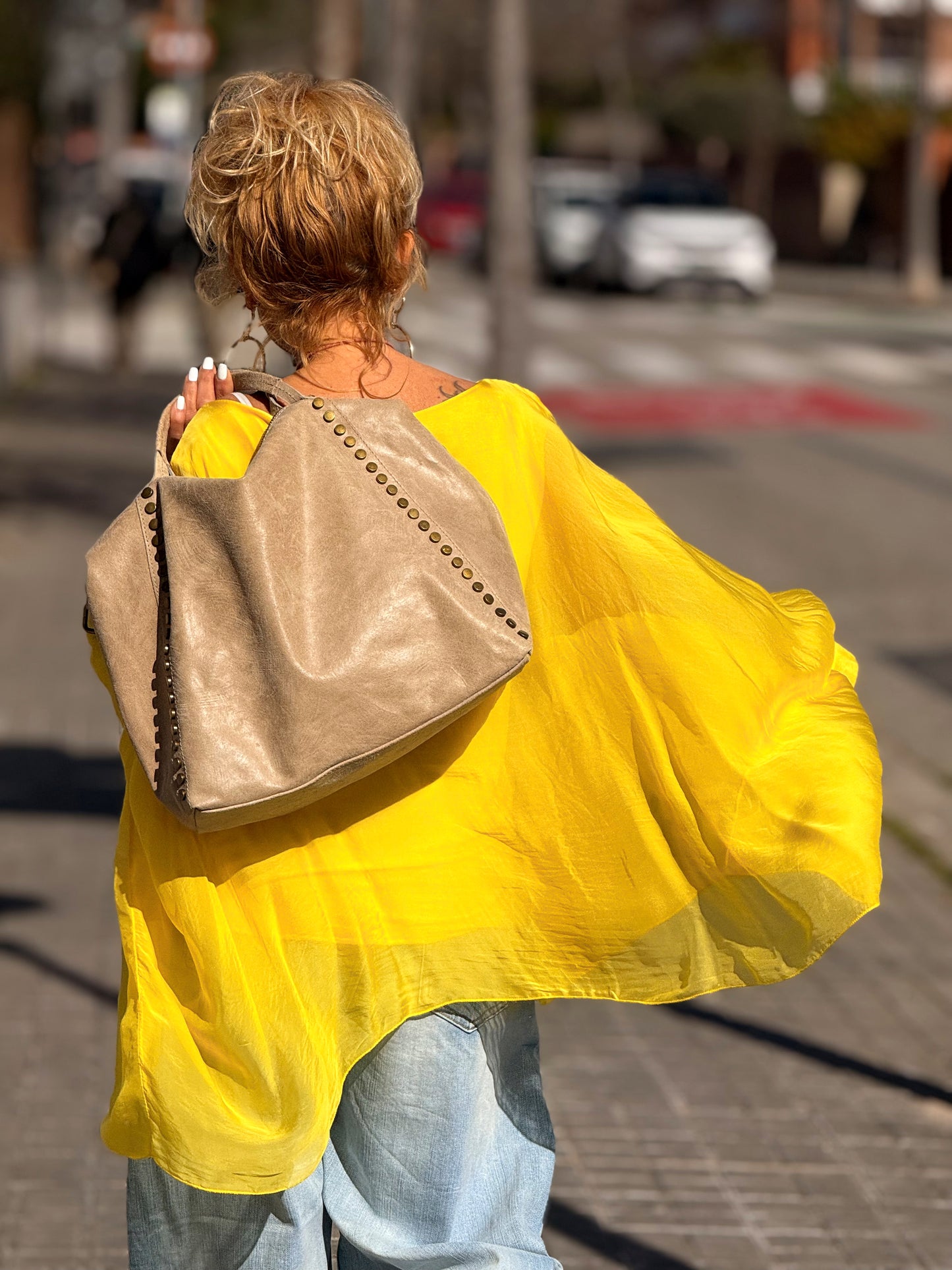 BLUSA CON TOP OVERSIZE ASIMÉTRICA NOA MULTICOLOR
