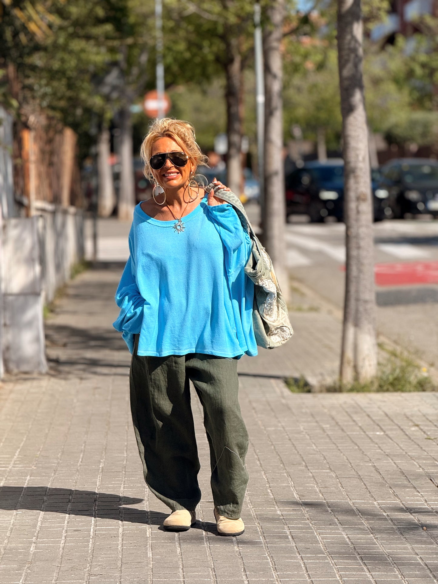 CAMISETA SUPER OVERSIZE SHILA NÉON MULTICOLOR