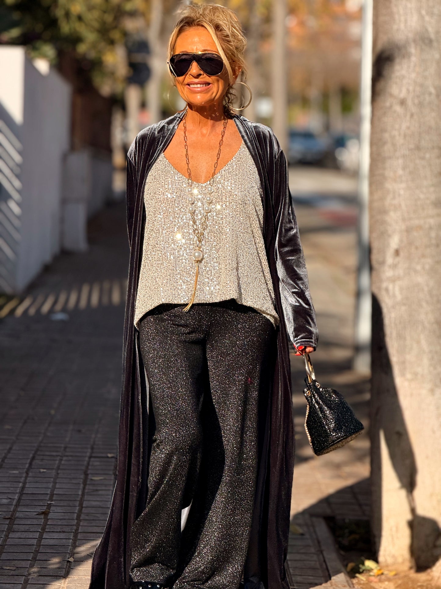 KIMONO LARGO OVERSIZE TERCIOPELO MULTICOLOR